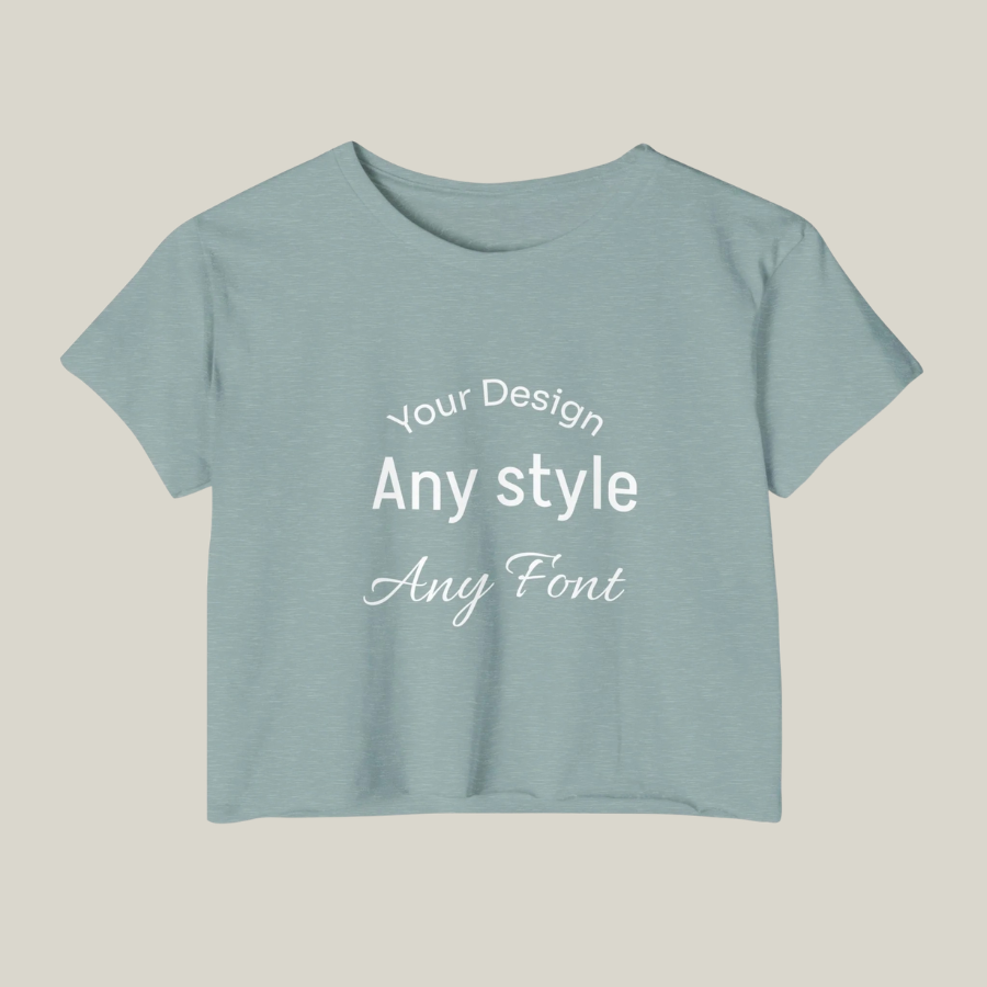 Women's Festival Crop Top — Customizable Graphic Crop Tee