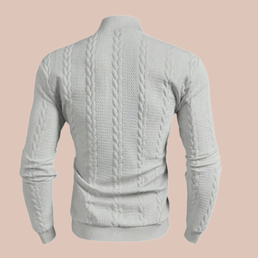 The Alpine Twist High Collar Sweater For Men