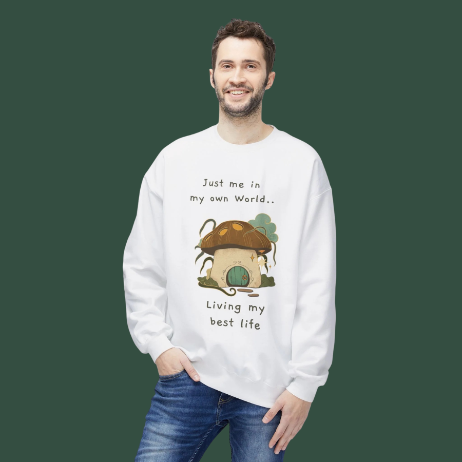 Cozy Mushroom House Sweatshirt — Crewneck