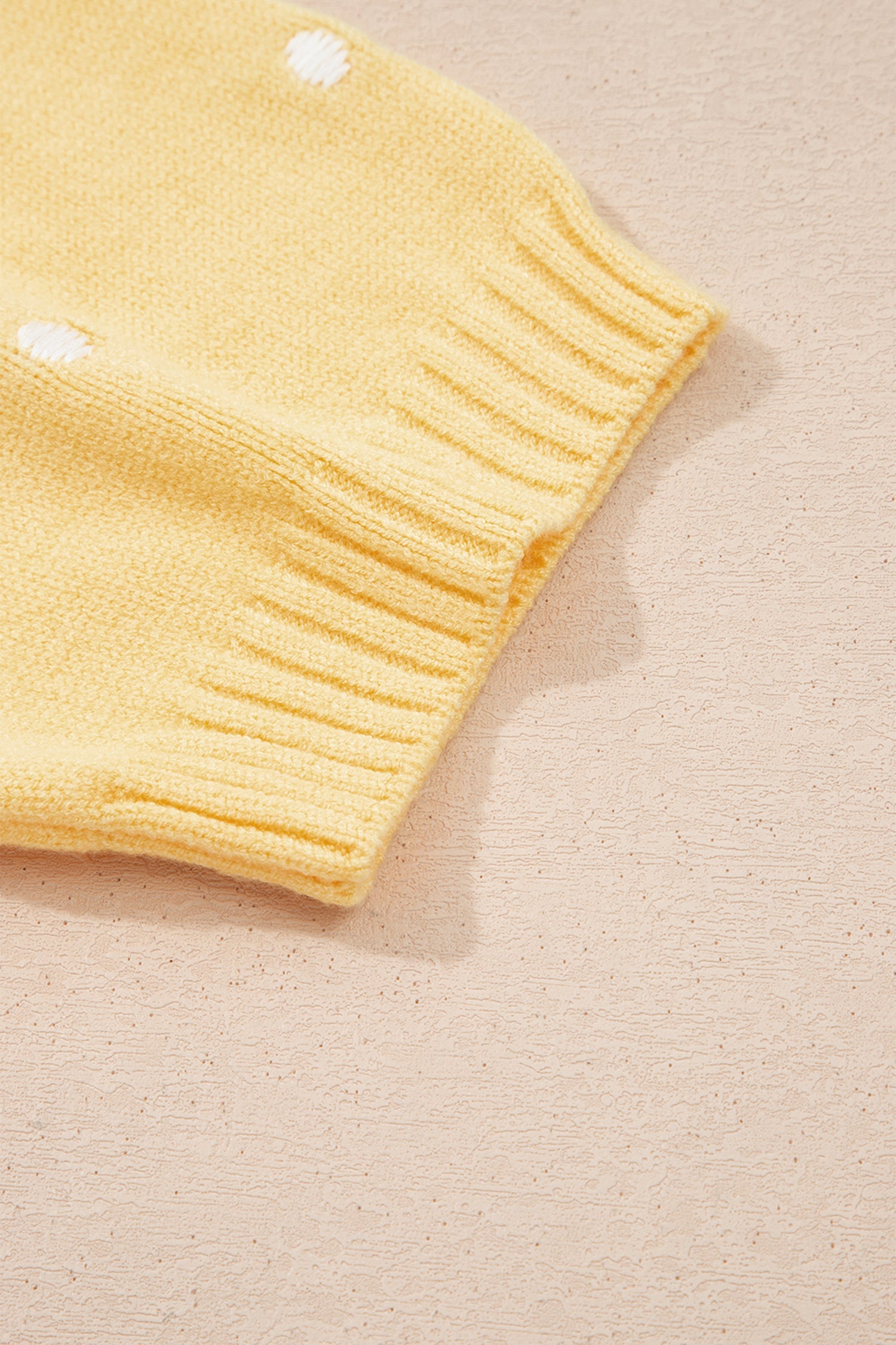 Polka Dot Bubble Short Sleeve Sweater