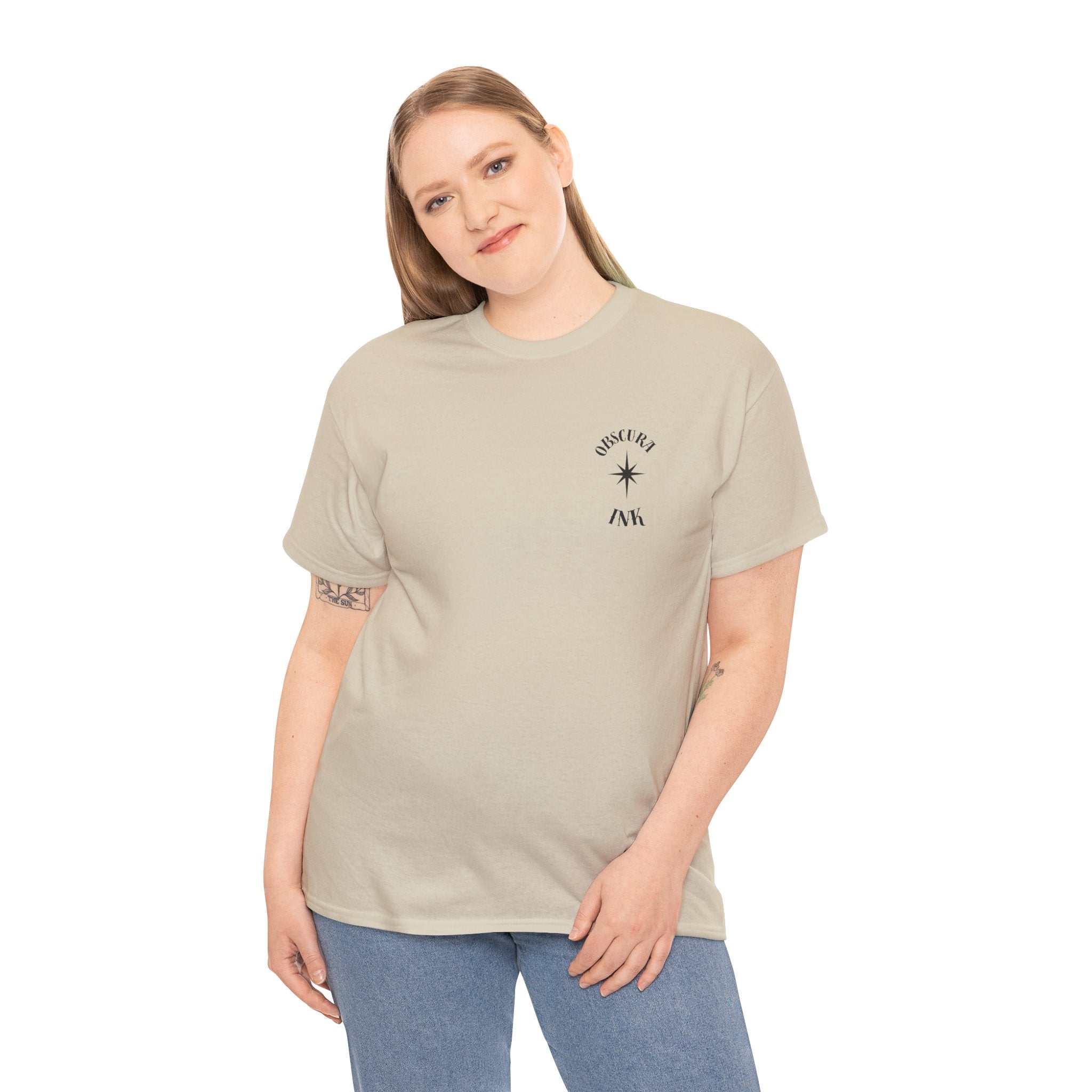 Shield Floral Tee — Obscura Ink Graphic T‑Shirt