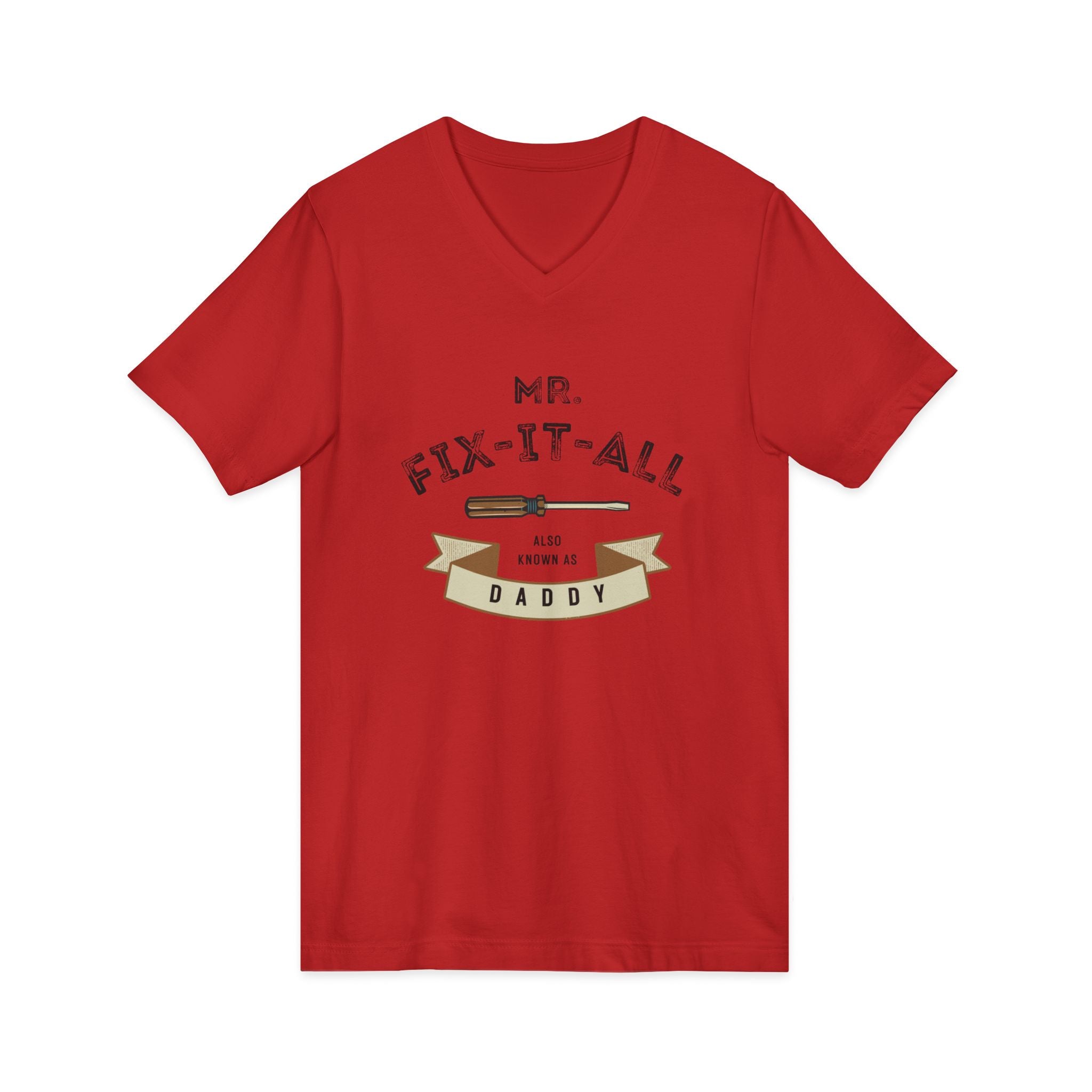 Mr. Fix-It-All Daddy V-Neck Tee — Father’s Day Handy Dad Gift