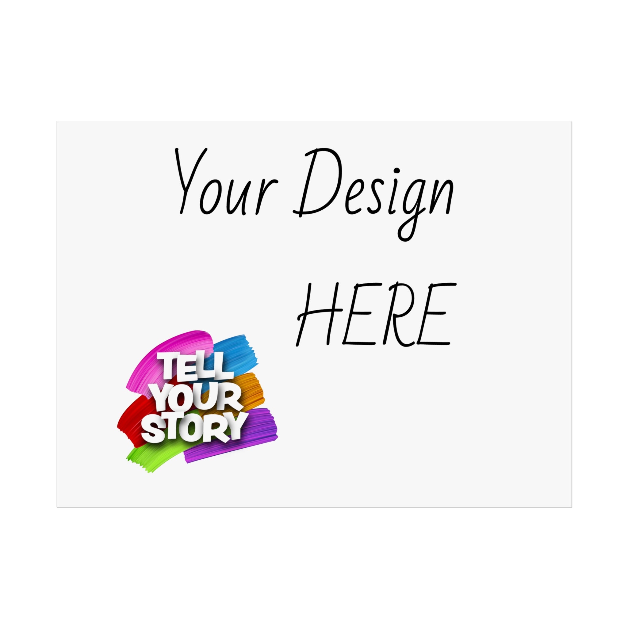 Fine Art Poster — Custom Vertical "Your Design Here" Wall Art (Tell Your Story)