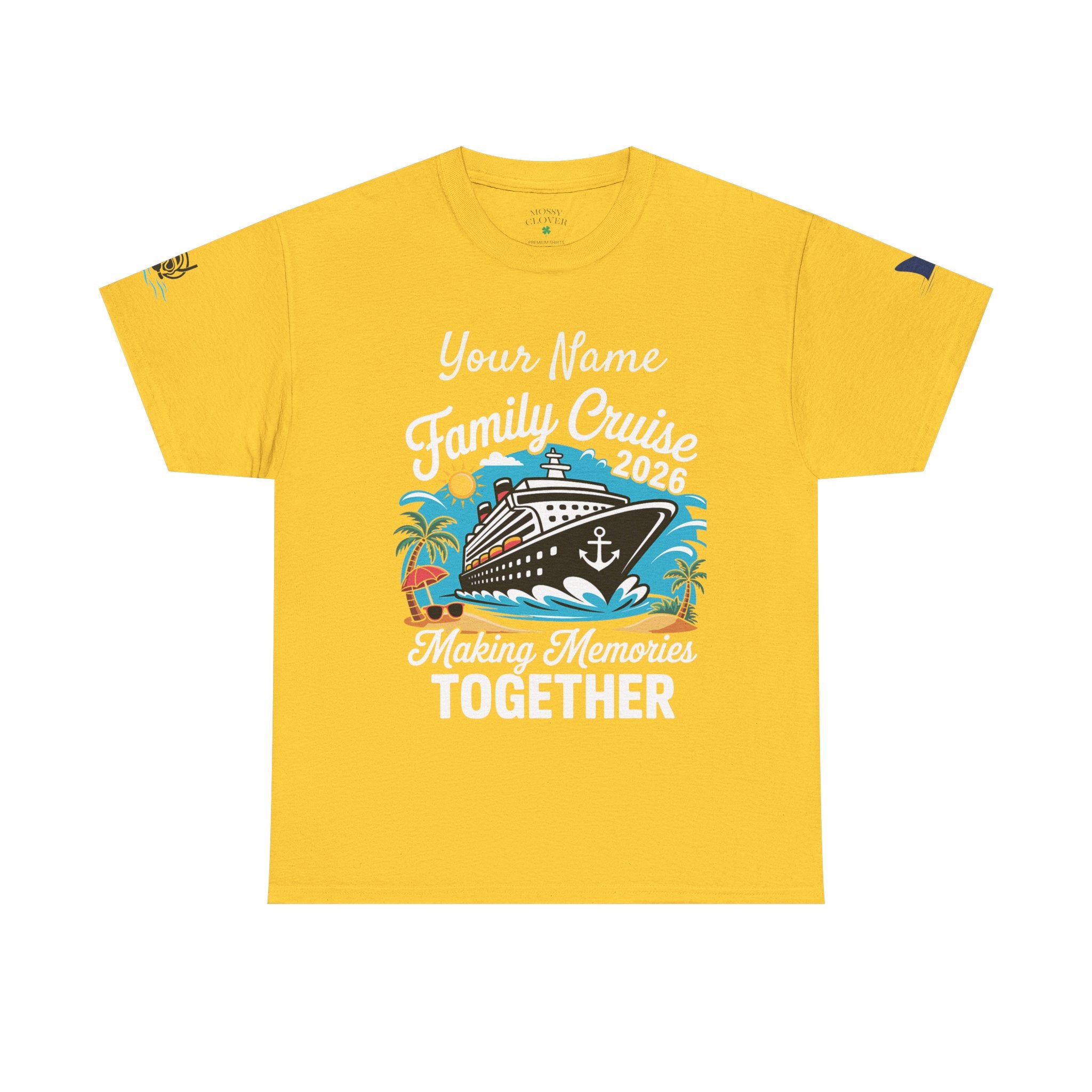 Family Cruise T‑Shirt — Customizable 'Making Memories Together' Cruise Vacation Tee