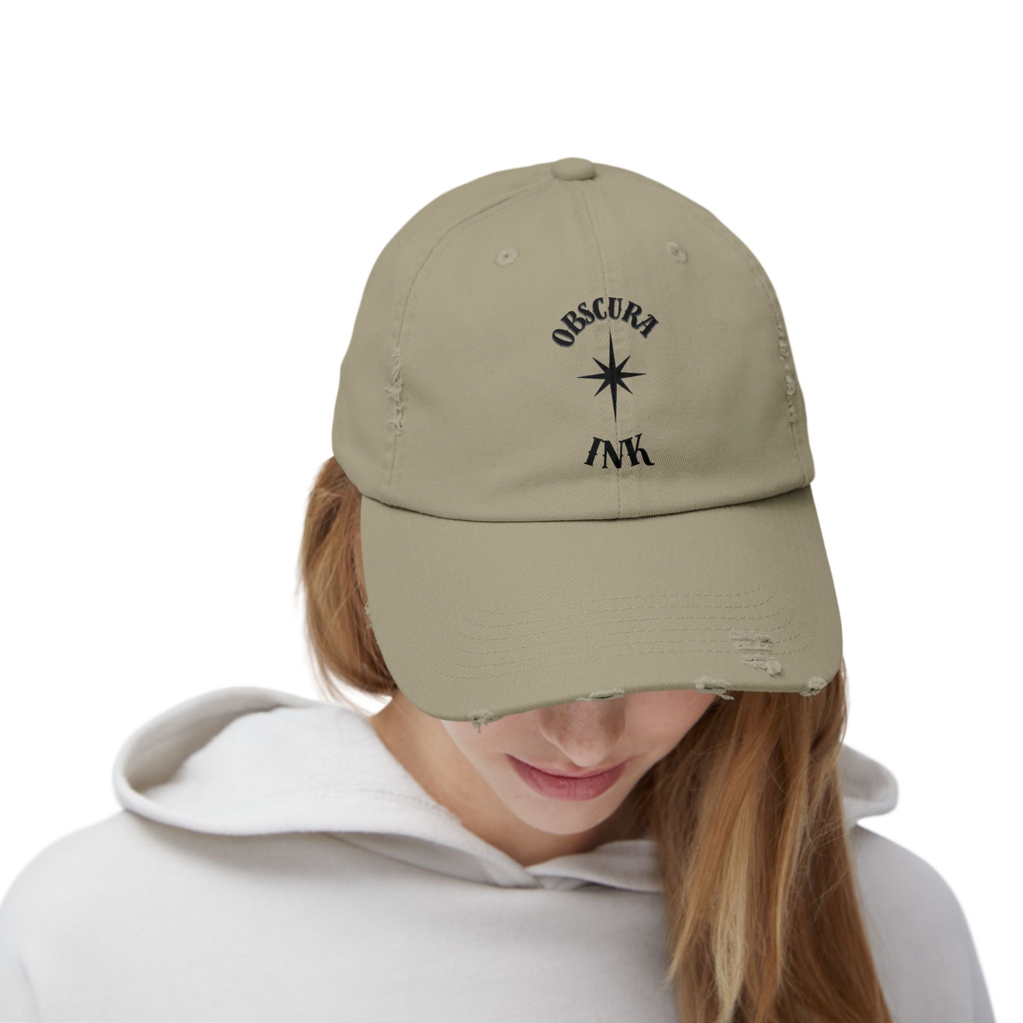 Obscura Ink LOGO ~ Distressed Baseball Cap