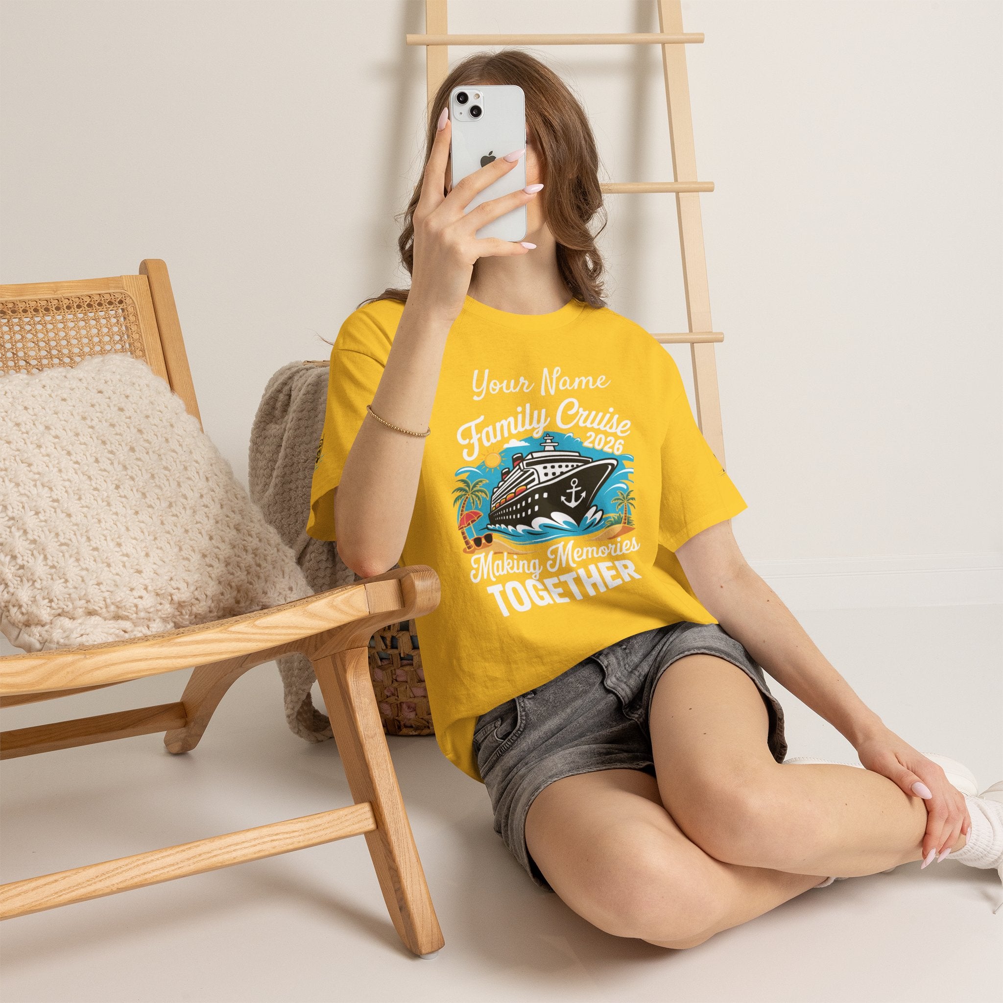 Family Cruise T‑Shirt — Customizable 'Making Memories Together' Cruise Vacation Tee
