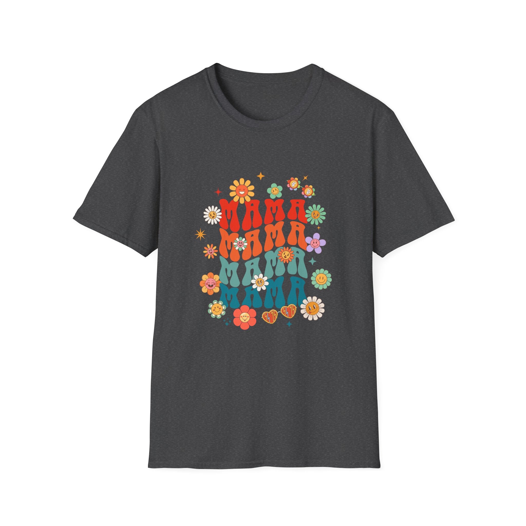 Mama Retro Floral Tee — Vintage 70s-Inspired Mother's Day T-Shirt