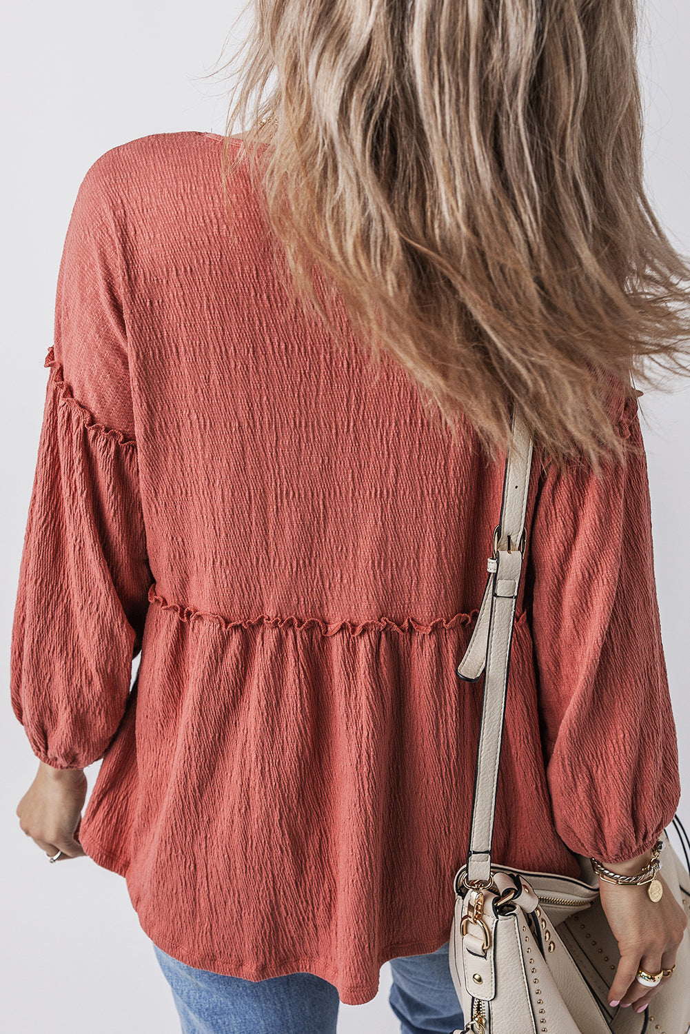 The Crimson Willow Blouse for Women