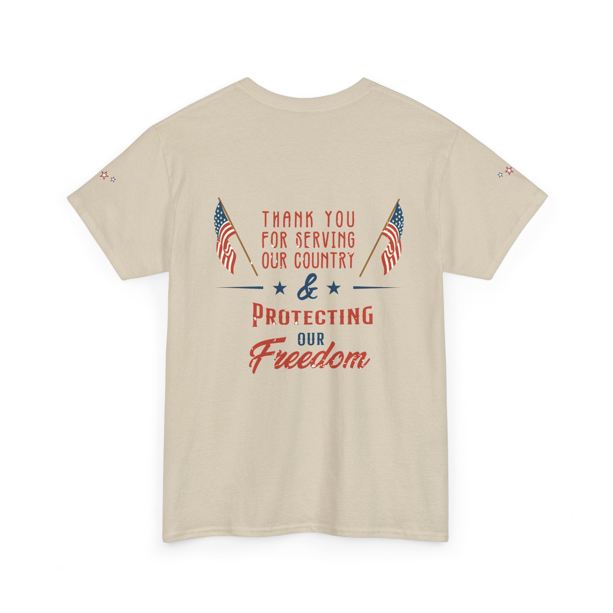 Thank You for Serving Tee — Patriotic American Flag Military Appreciation T-Shirt