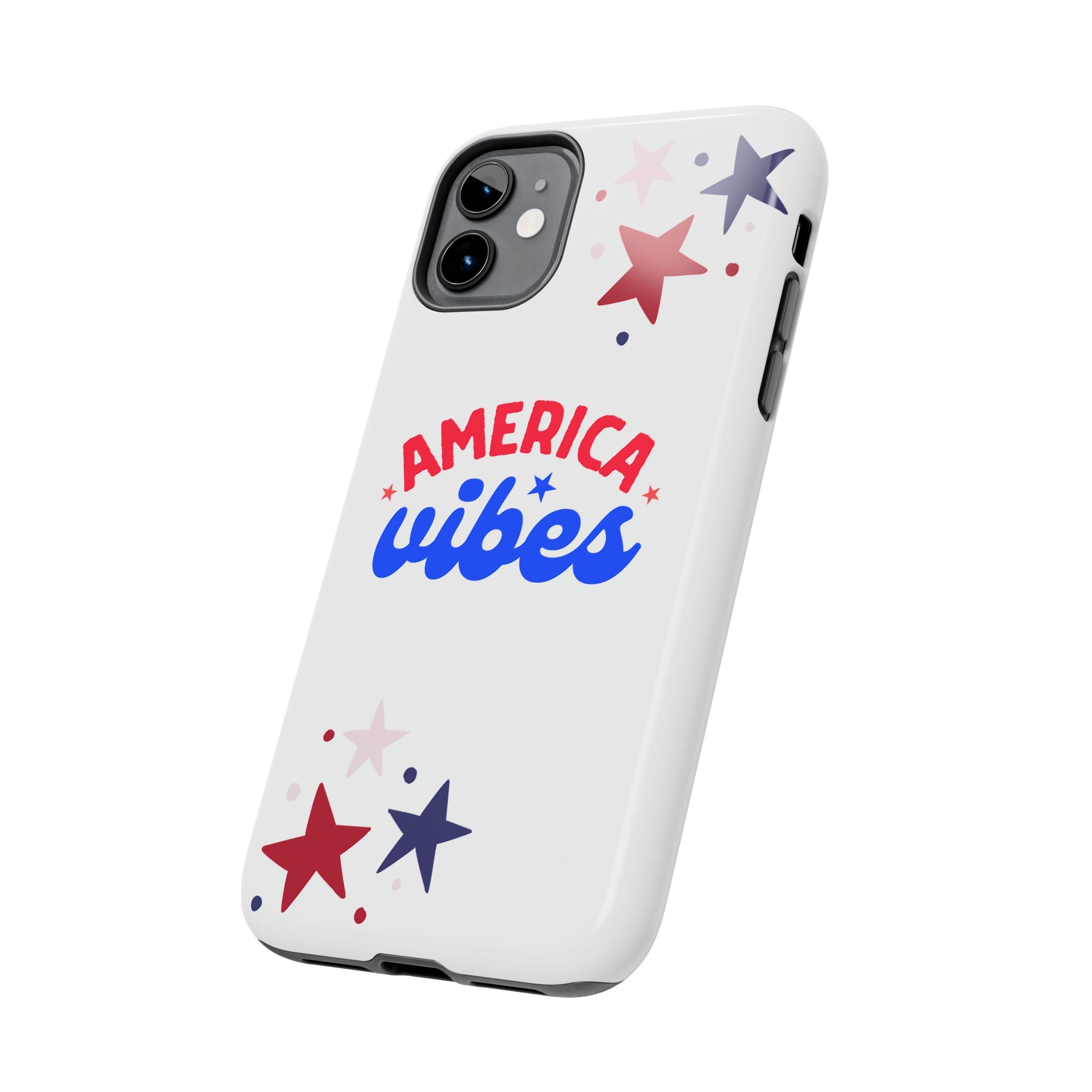 America Vibes Tough Phone Case — Patriotic Red White Blue Stars iPhone Case