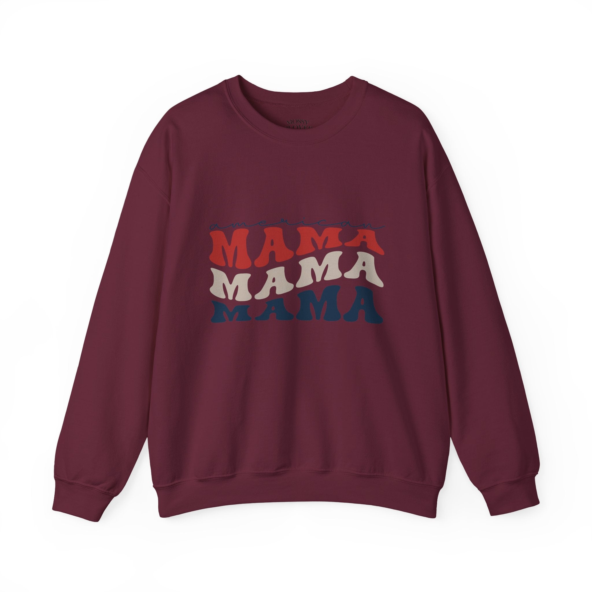 Mama Crewneck Sweatshirt — Vintage American Mama Graphic Pullover