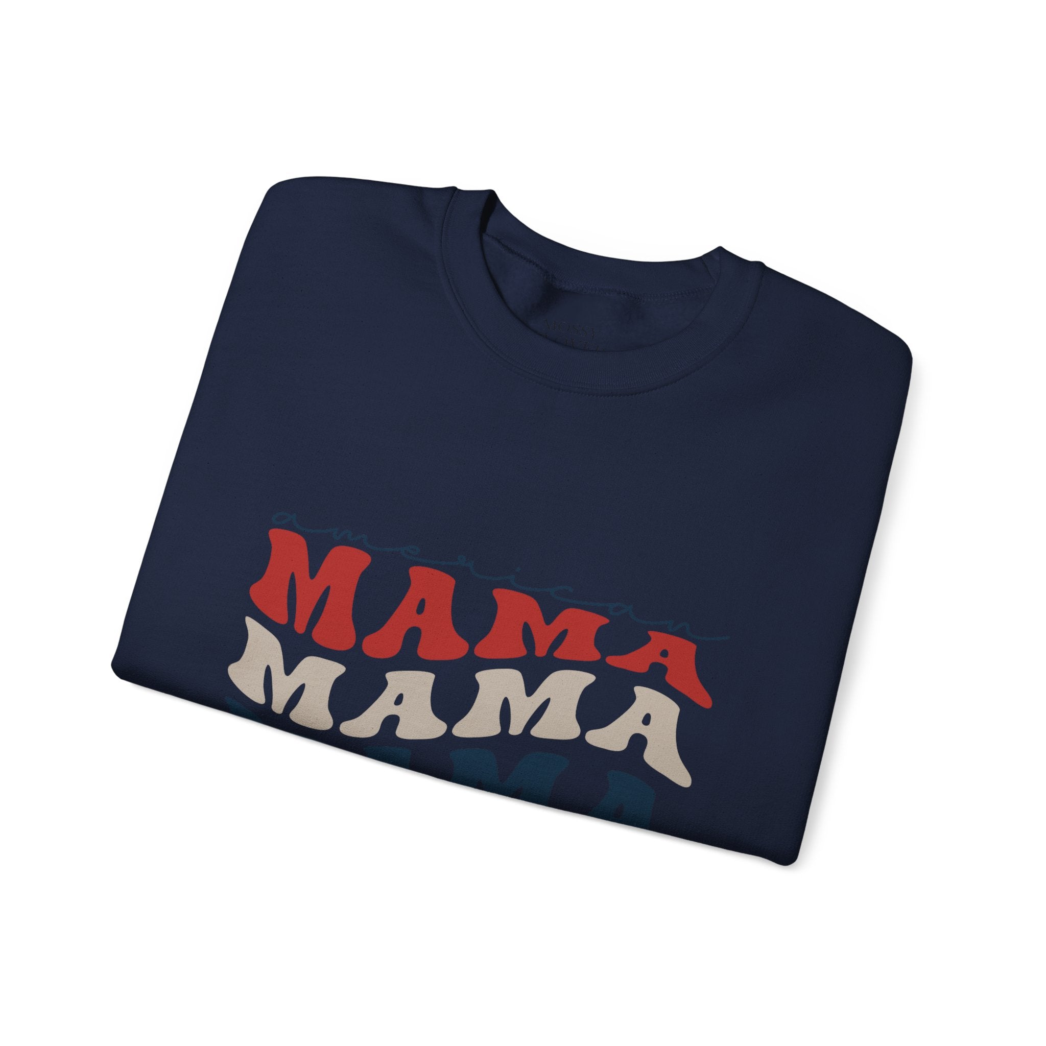 Mama Crewneck Sweatshirt — Vintage American Mama Graphic Pullover