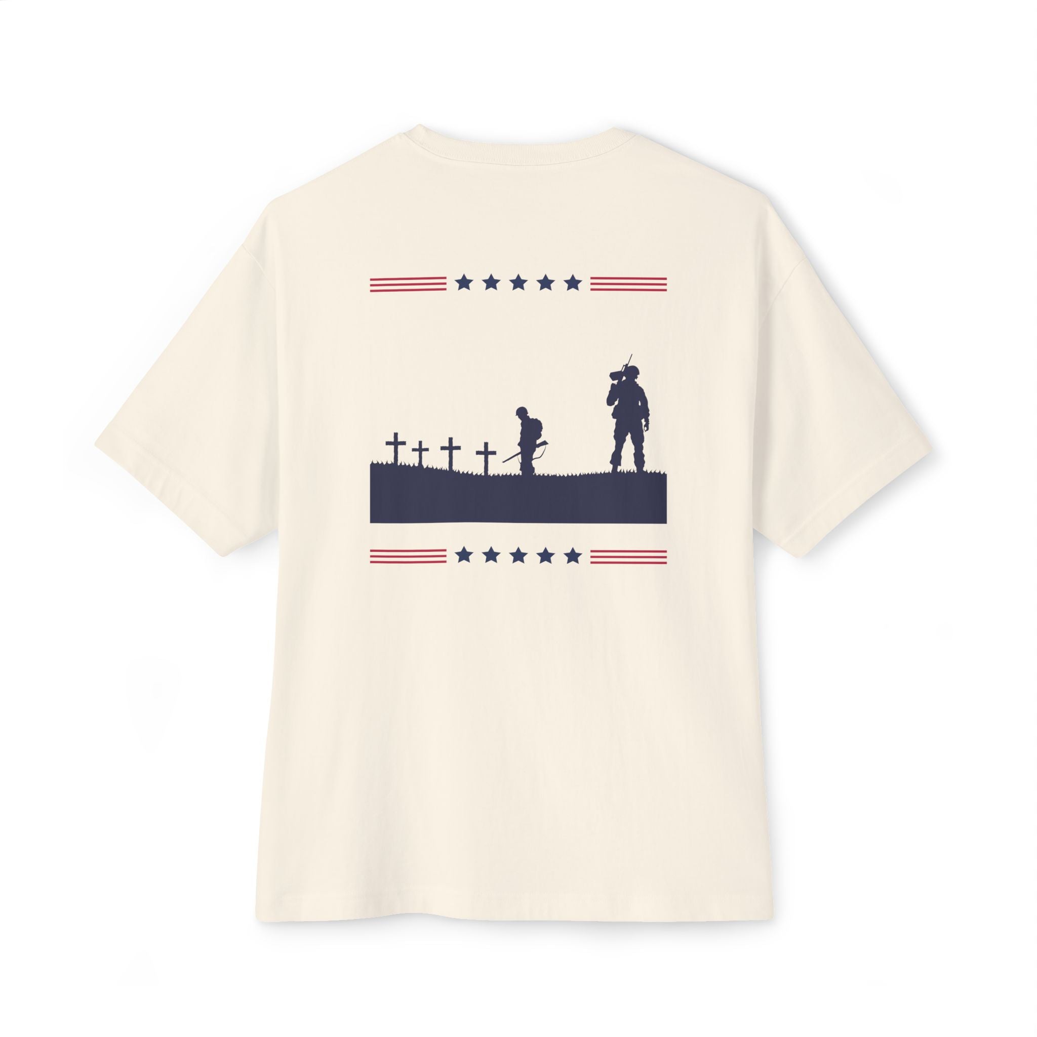 Memorial Day Tribute Tee — Veterans Cemetery Silhouette Patriotic T-Shirt