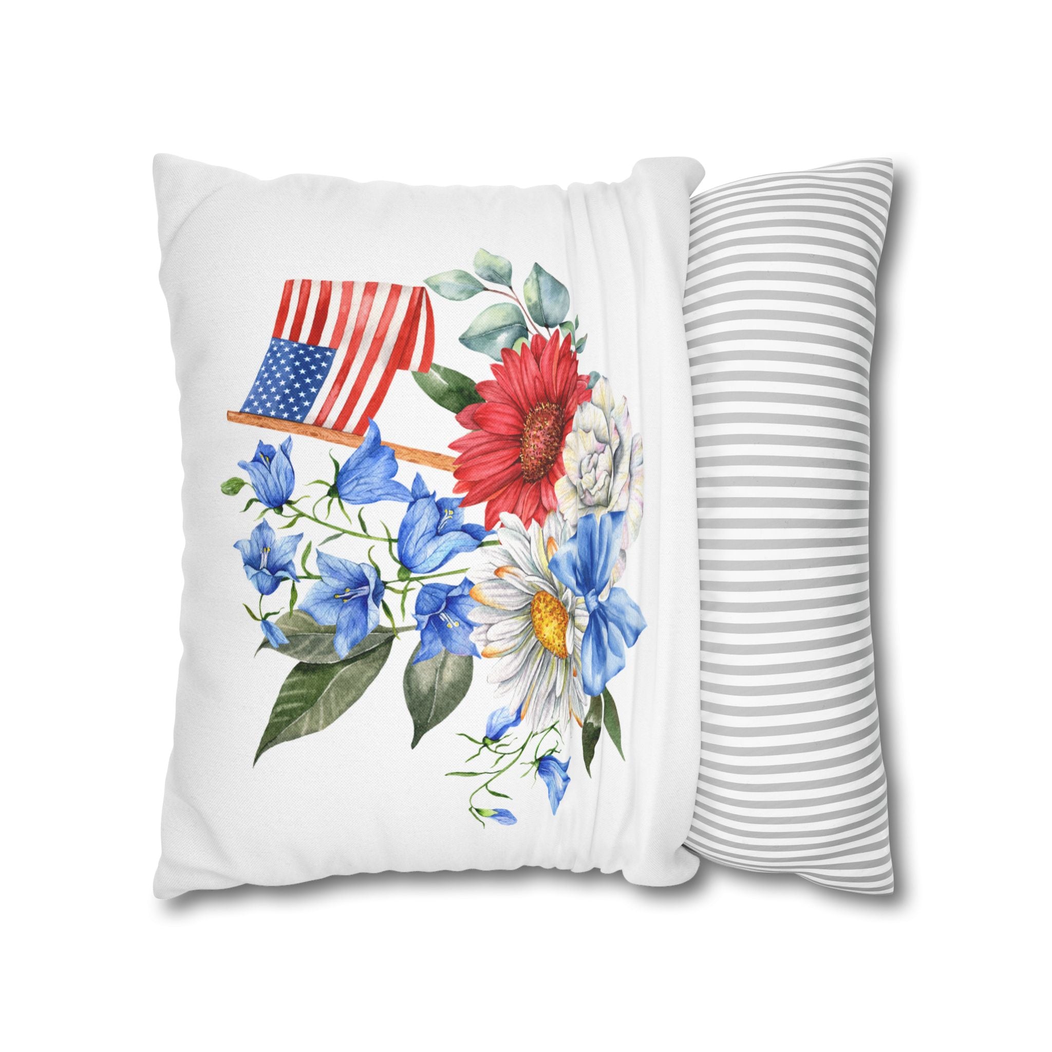 Spun Polyester Square Pillowcase