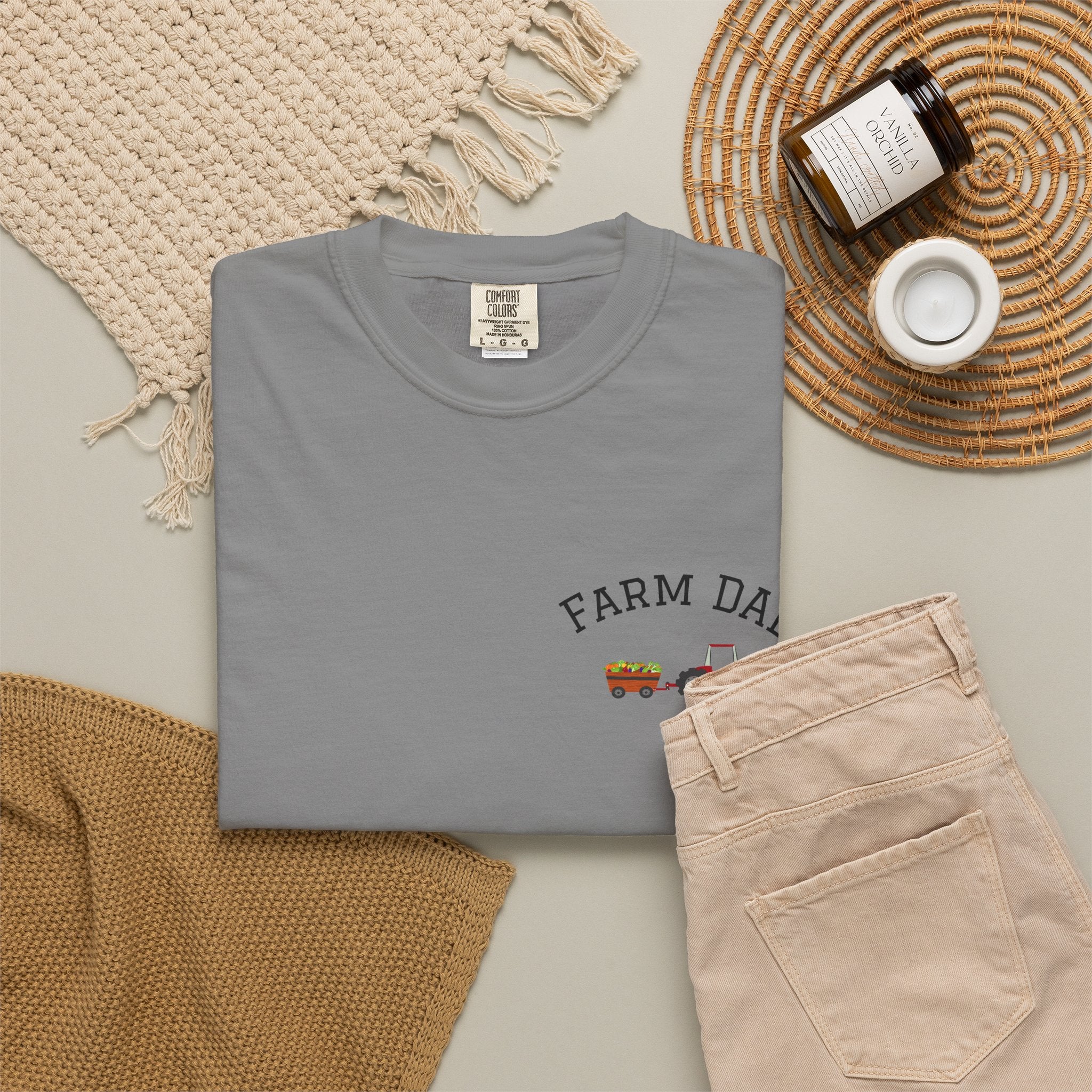 Farmer Dad T-Shirt — Rustic Farm Animals Graphic Tee