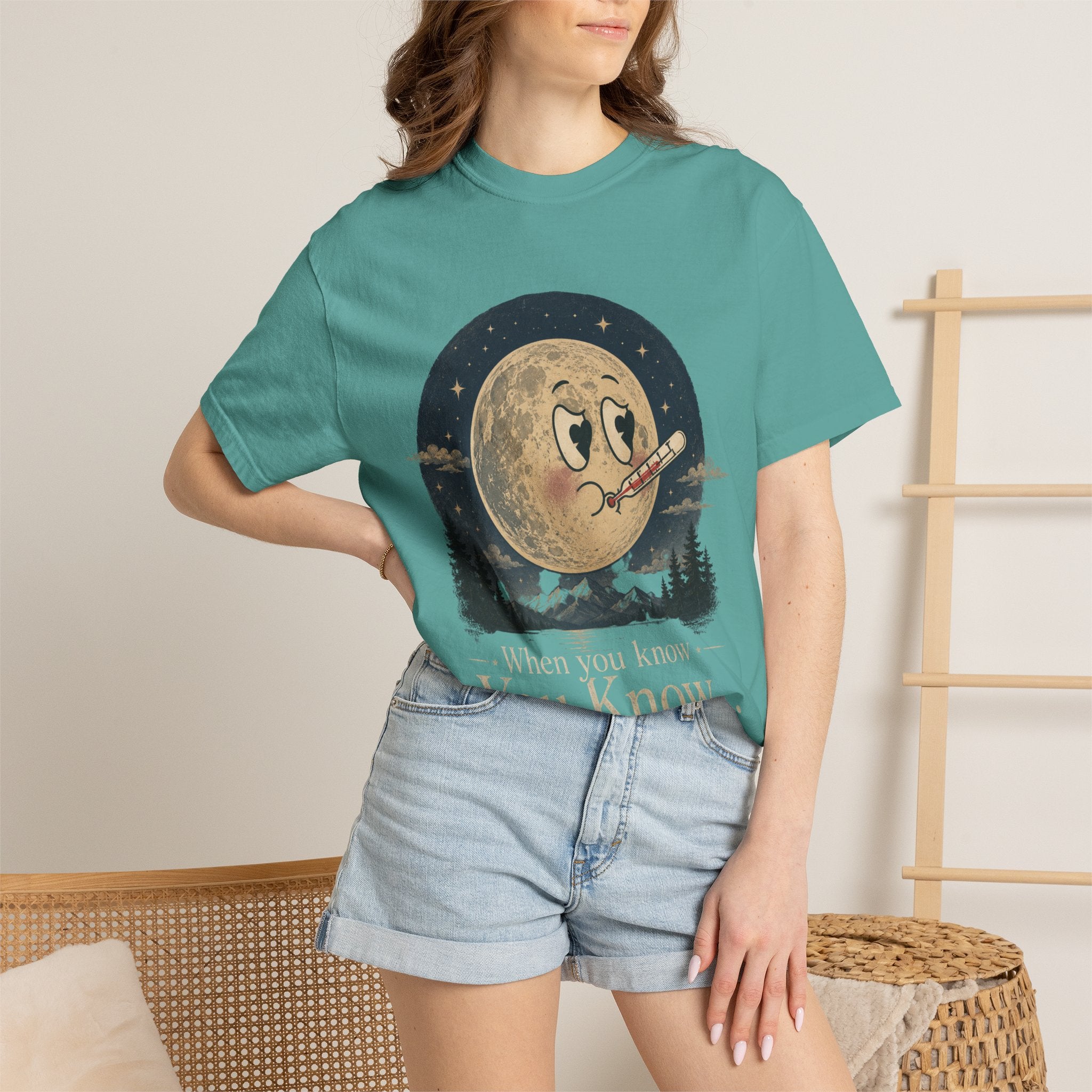 Moonlit Retro Tee — 'When You Know... You Know' Graphic T-Shirt