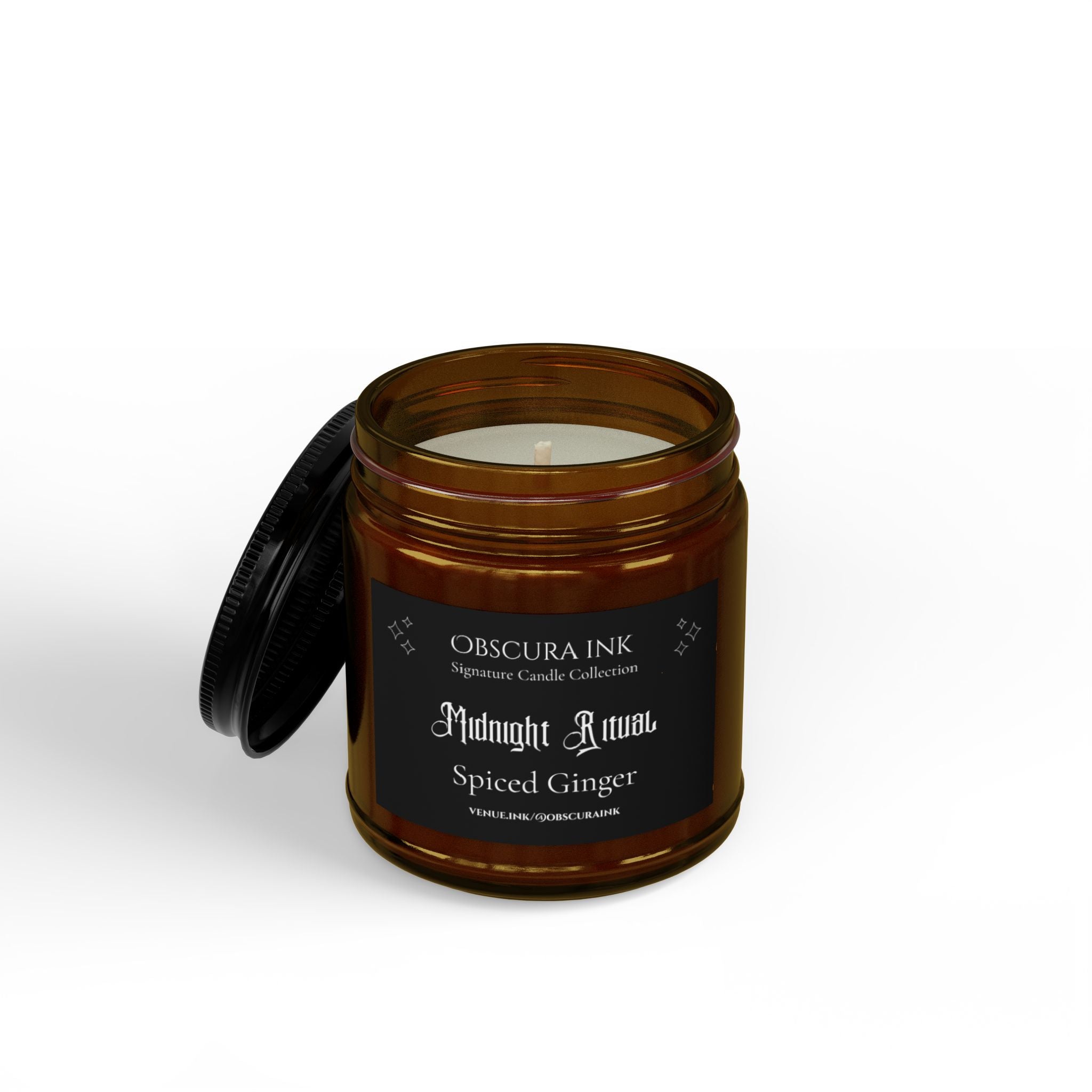 Midnight Ritual — Obscura Ink Candle — Spiced Ginger