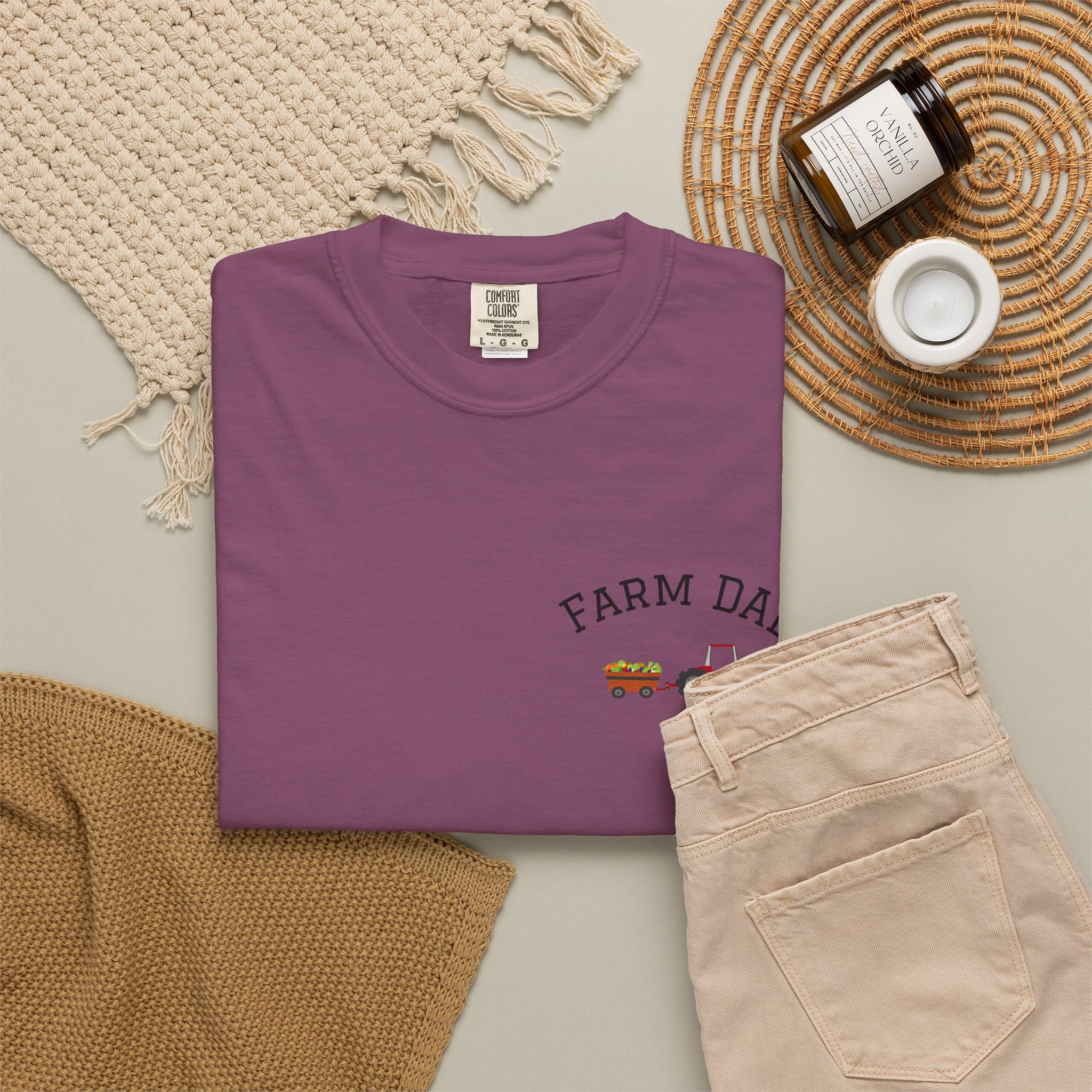 Farmer Dad T-Shirt — Rustic Farm Animals Graphic Tee