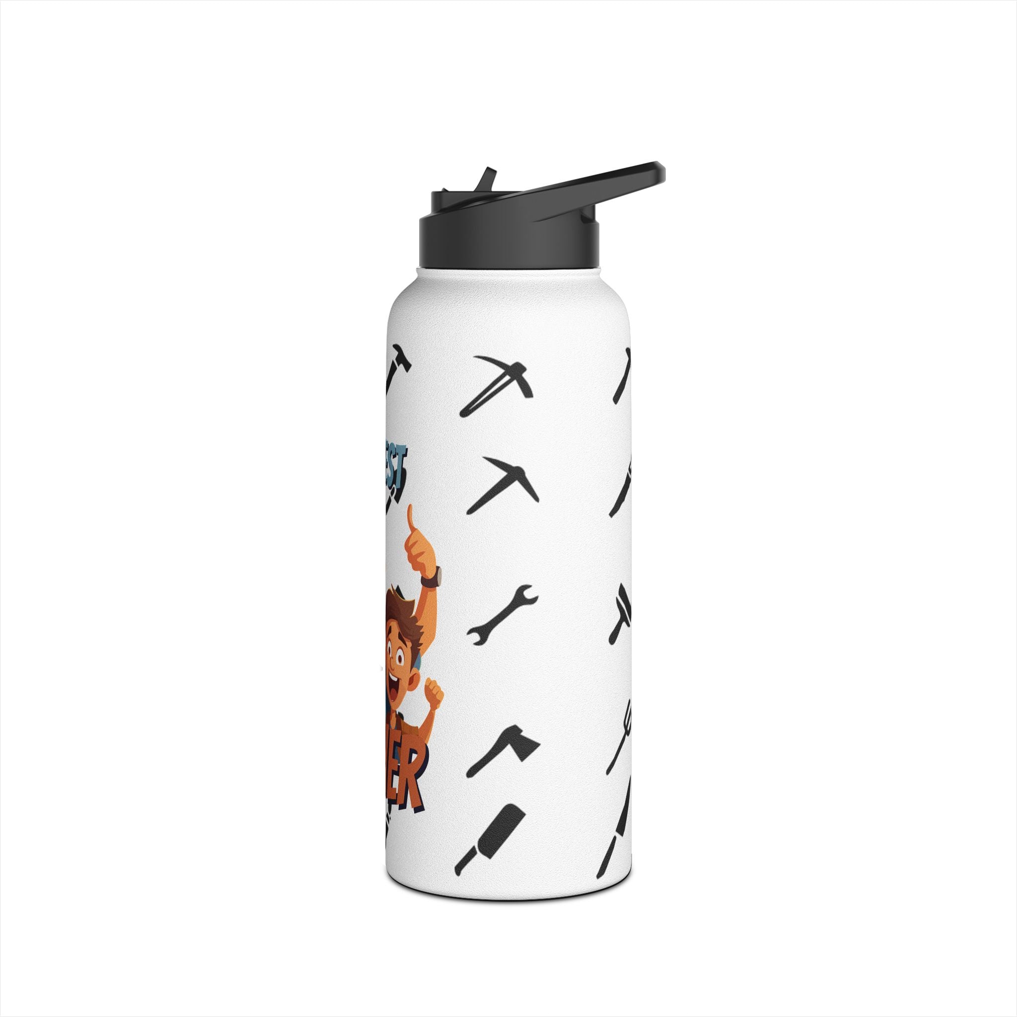 The Best Father Stainless Steel Water Bottle — Dad Gift for Father’s Day