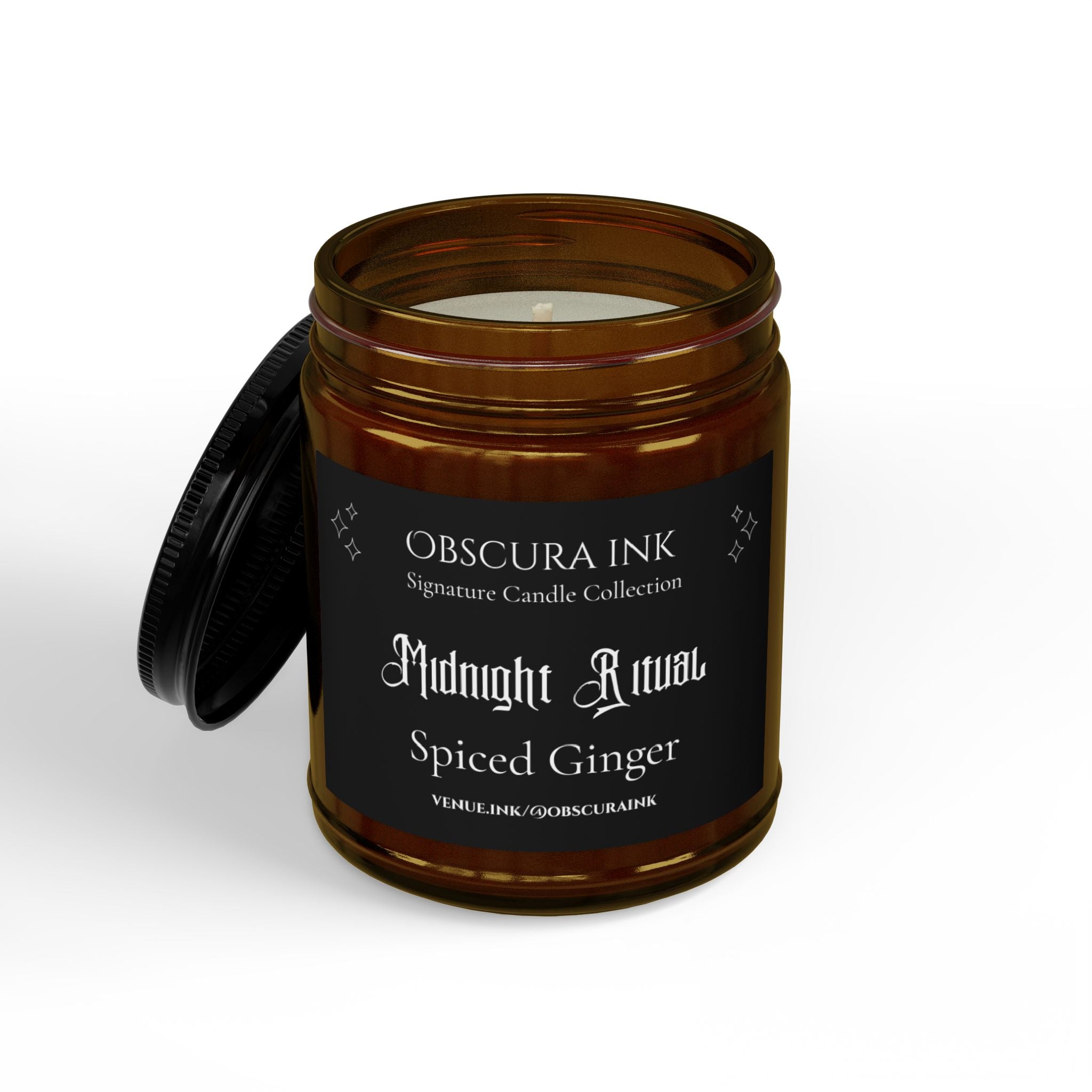 Midnight Ritual — Obscura Ink Candle — Spiced Ginger