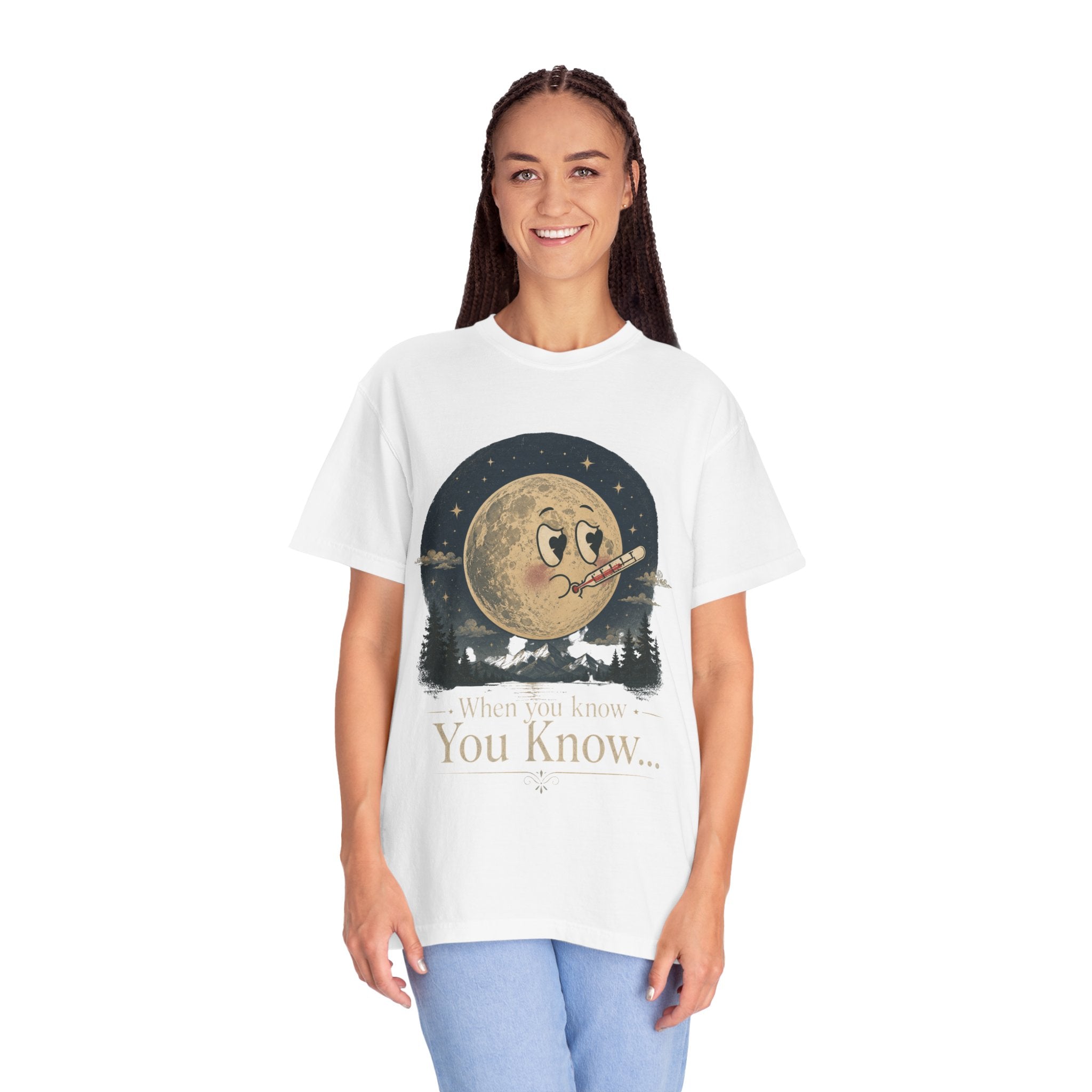 Moonlit Retro Tee — 'When You Know... You Know' Graphic T-Shirt