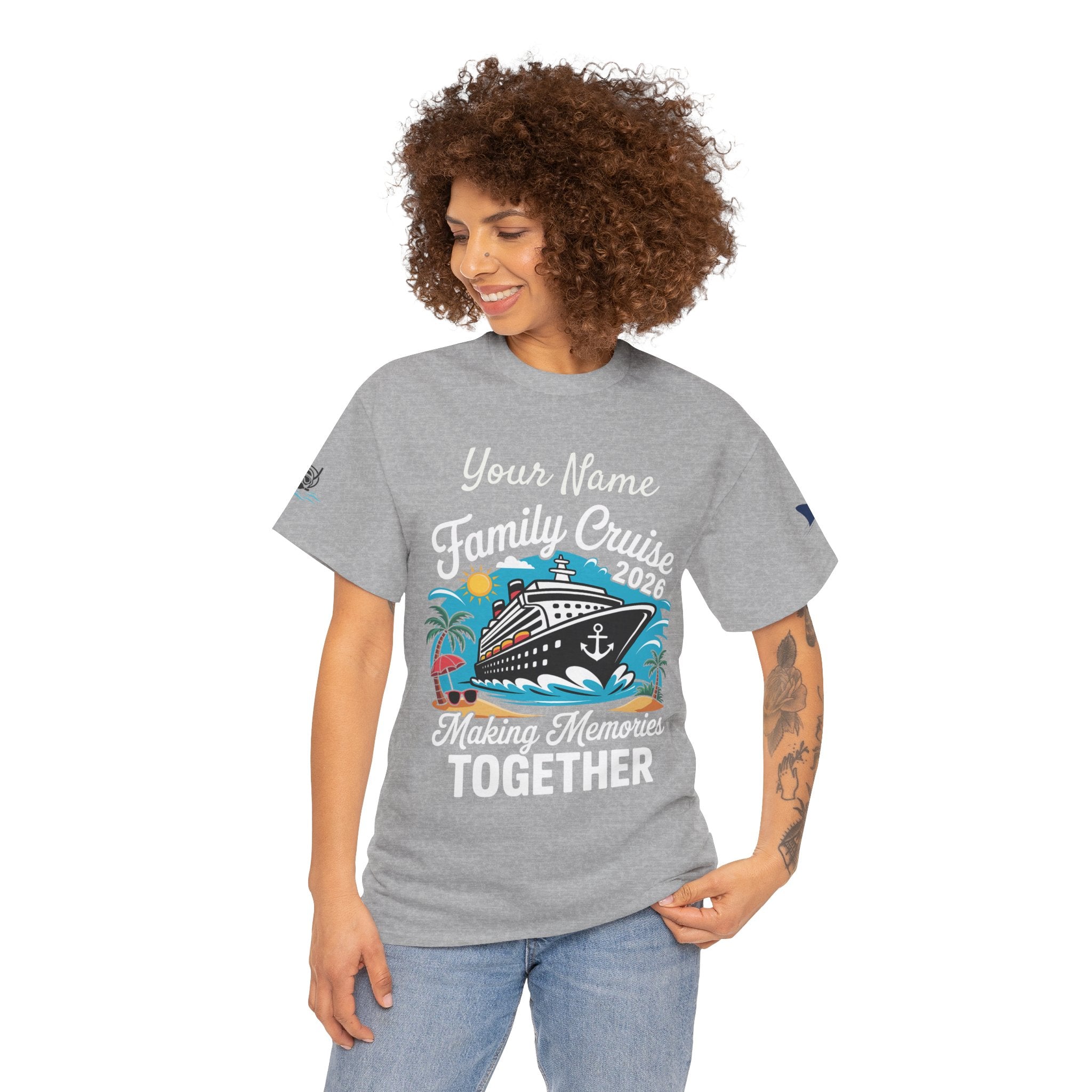 Family Cruise T‑Shirt — Customizable 'Making Memories Together' Cruise Vacation Tee