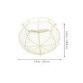 White/ Black Vintage Wire Egg Basket