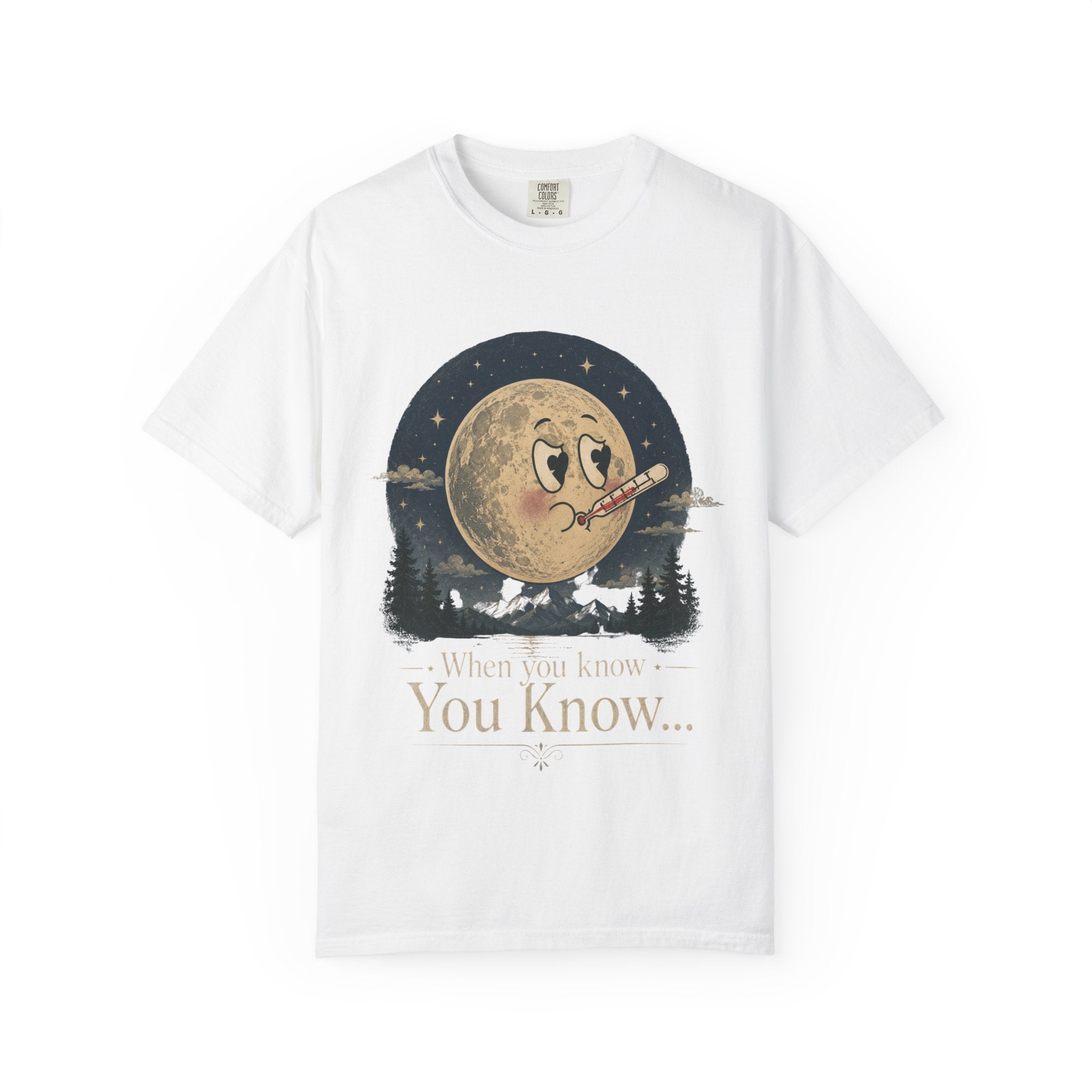 Moonlit Retro Tee — 'When You Know... You Know' Graphic T-Shirt