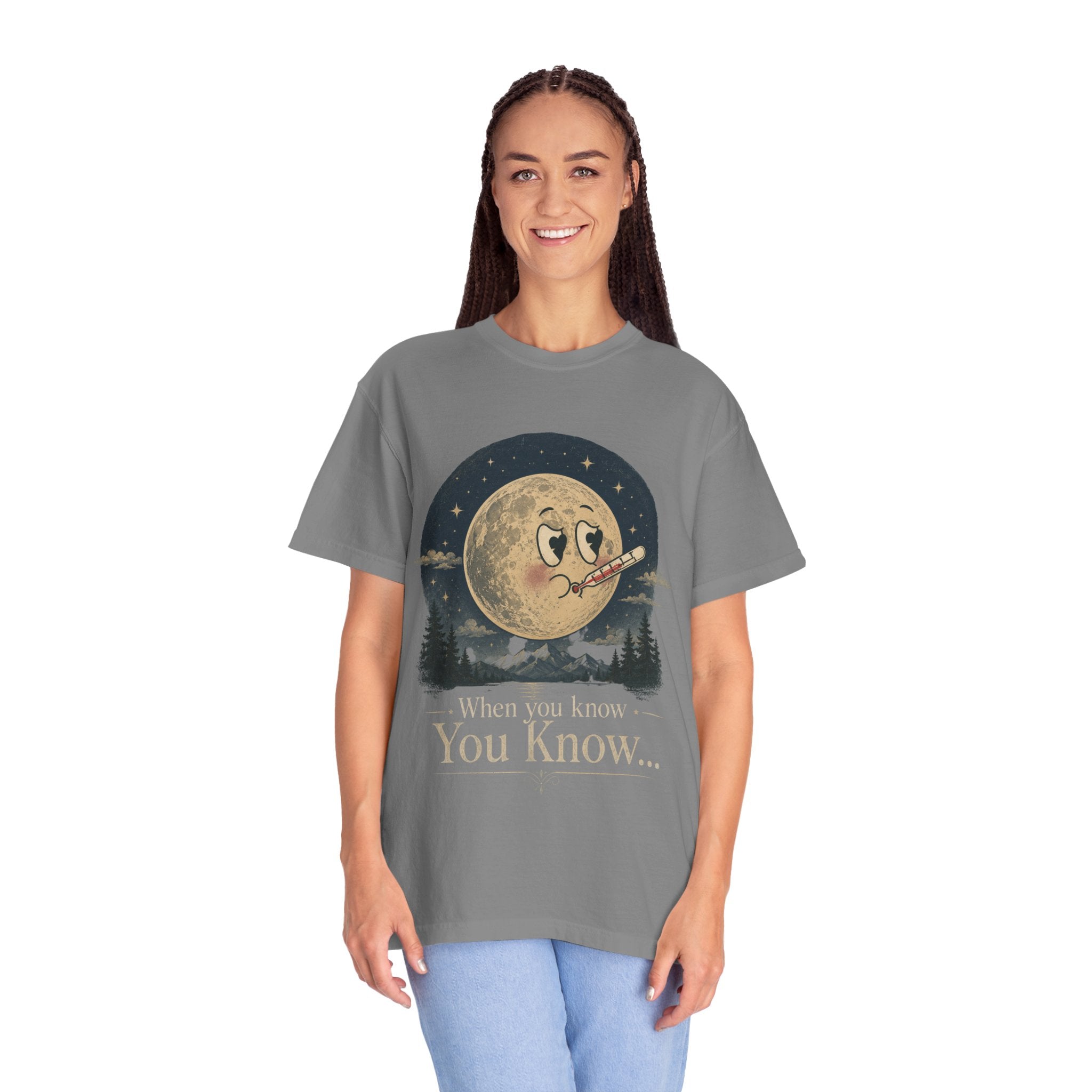 Moonlit Retro Tee — 'When You Know... You Know' Graphic T-Shirt