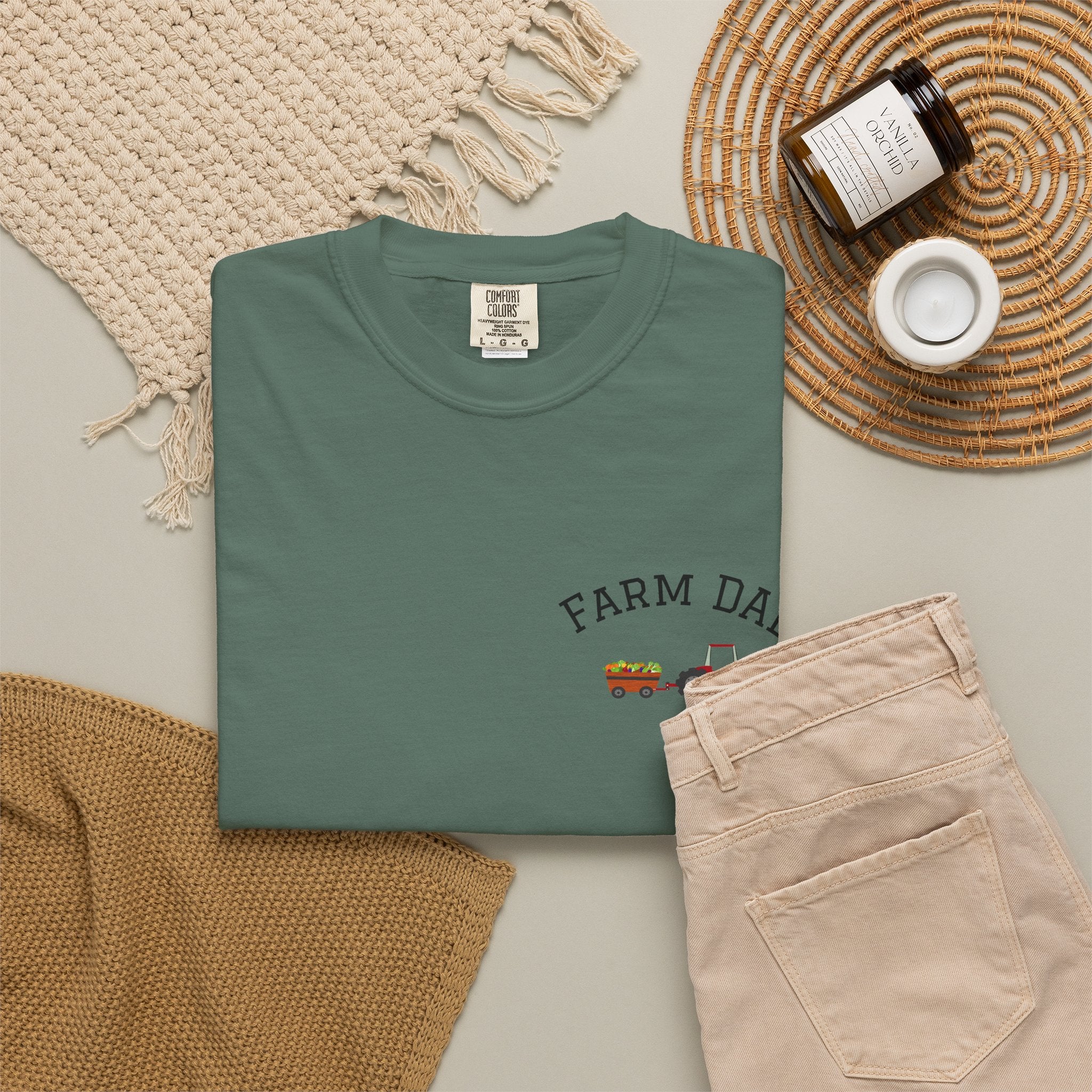 Farmer Dad T-Shirt — Rustic Farm Animals Graphic Tee