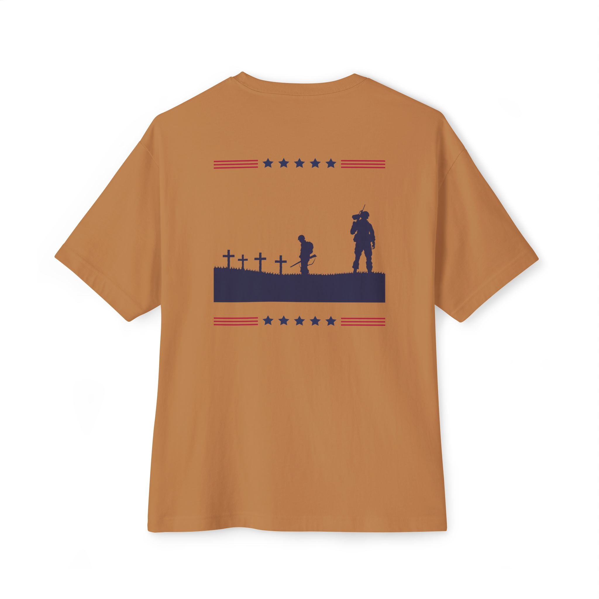 Memorial Day Tribute Tee — Veterans Cemetery Silhouette Patriotic T-Shirt