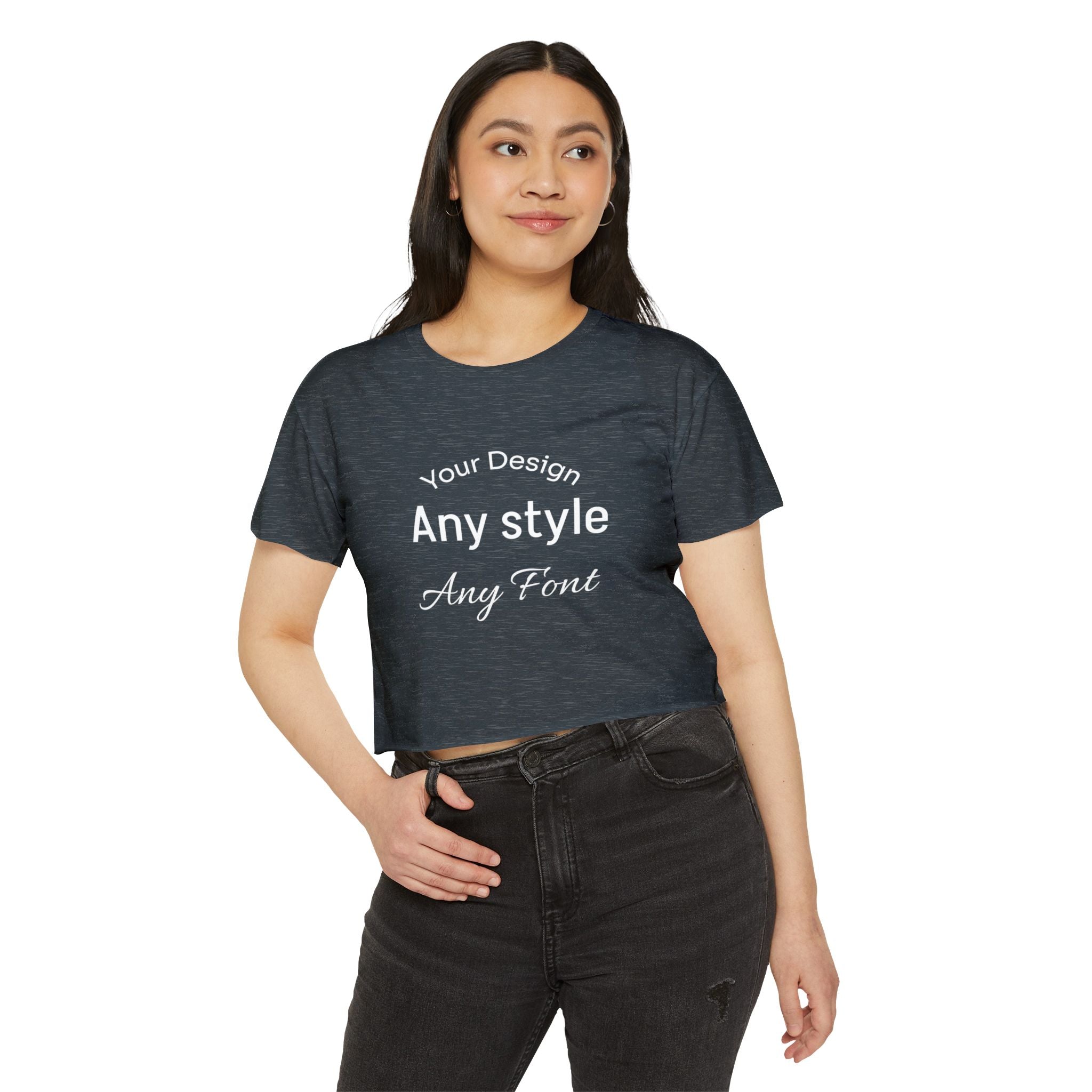 Women's Festival Crop Top — Customizable Graphic Crop Tee