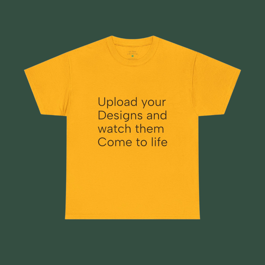 Customizable T‑Shirt – "Upload Your Designs and Watch Them Come to Life"