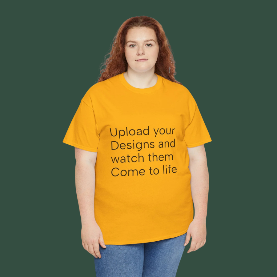 Customizable T‑Shirt – "Upload Your Designs and Watch Them Come to Life"