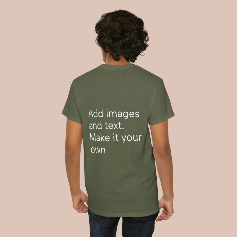 Customizable T‑Shirt – "Upload Your Designs and Watch Them Come to Life"