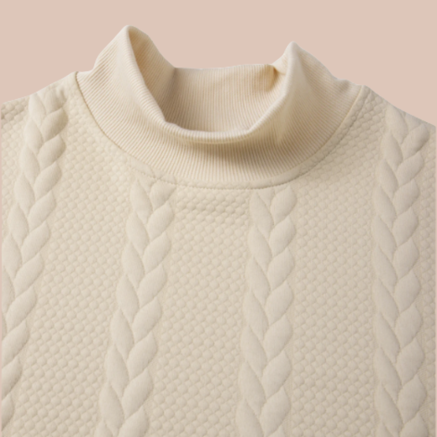 The Alpine Twist High Collar Sweater For Men