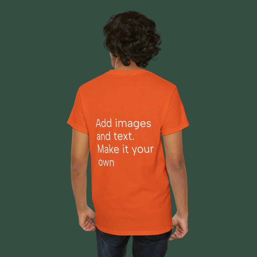Customizable T‑Shirt – "Upload Your Designs and Watch Them Come to Life"