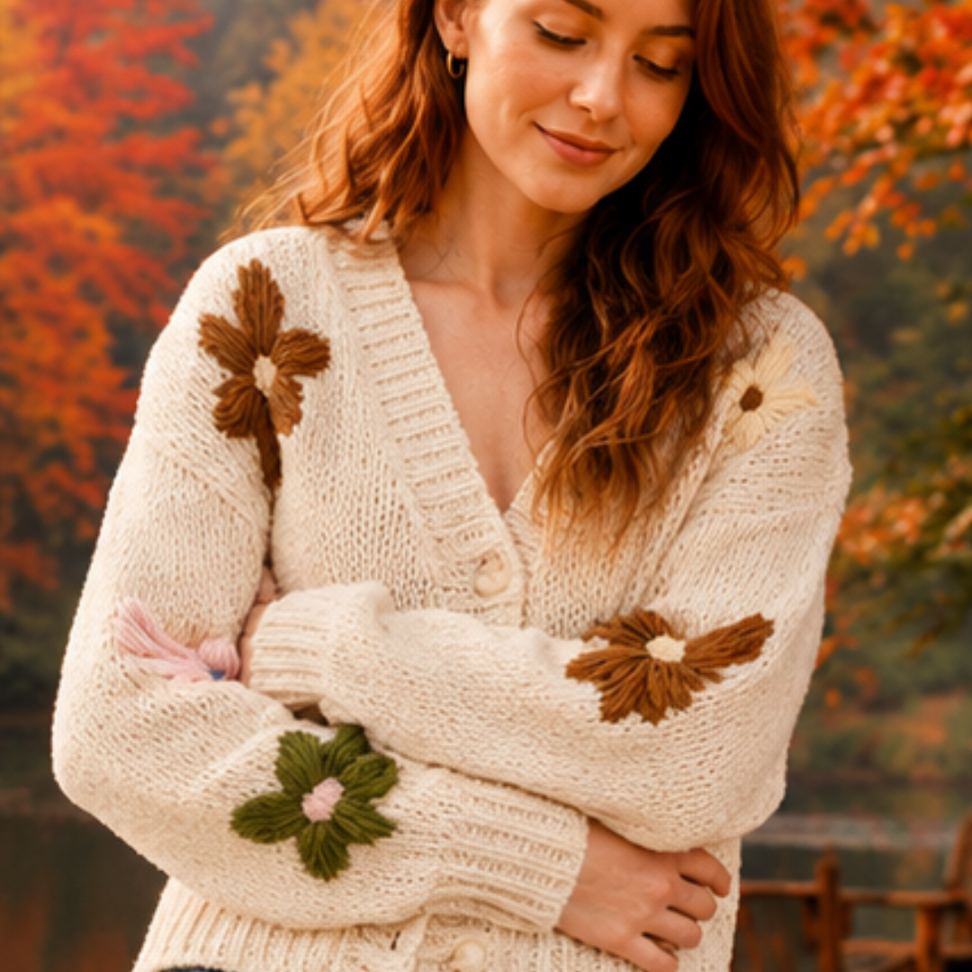 The Wildflower button up Cardigan For Women