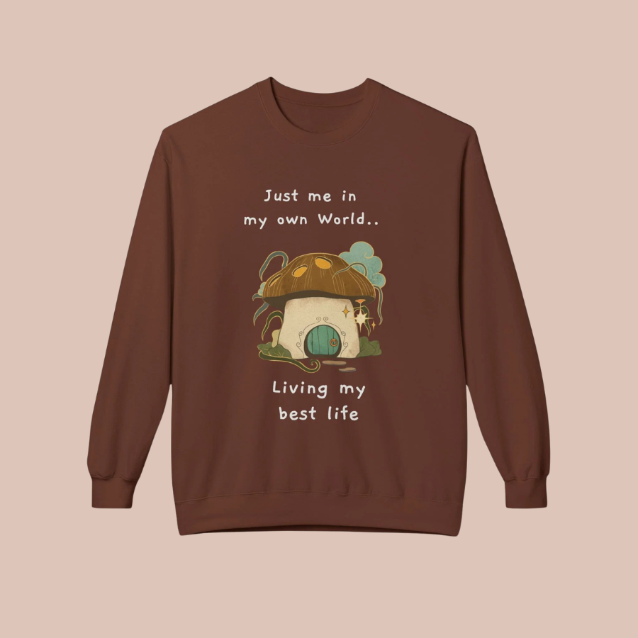 Cozy Mushroom House Sweatshirt — Crewneck