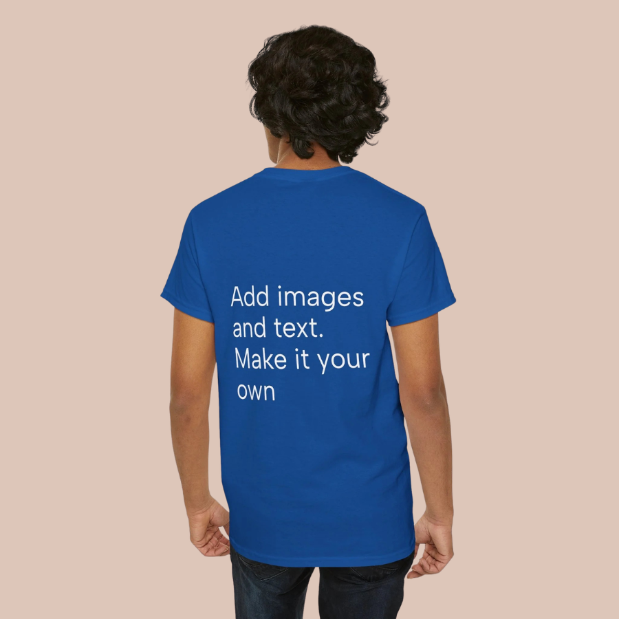 Customizable T‑Shirt – "Upload Your Designs and Watch Them Come to Life"