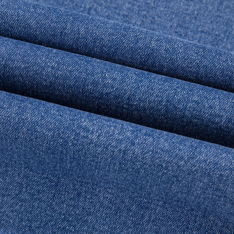 Denim Raw Hem Straight Leg Jeans