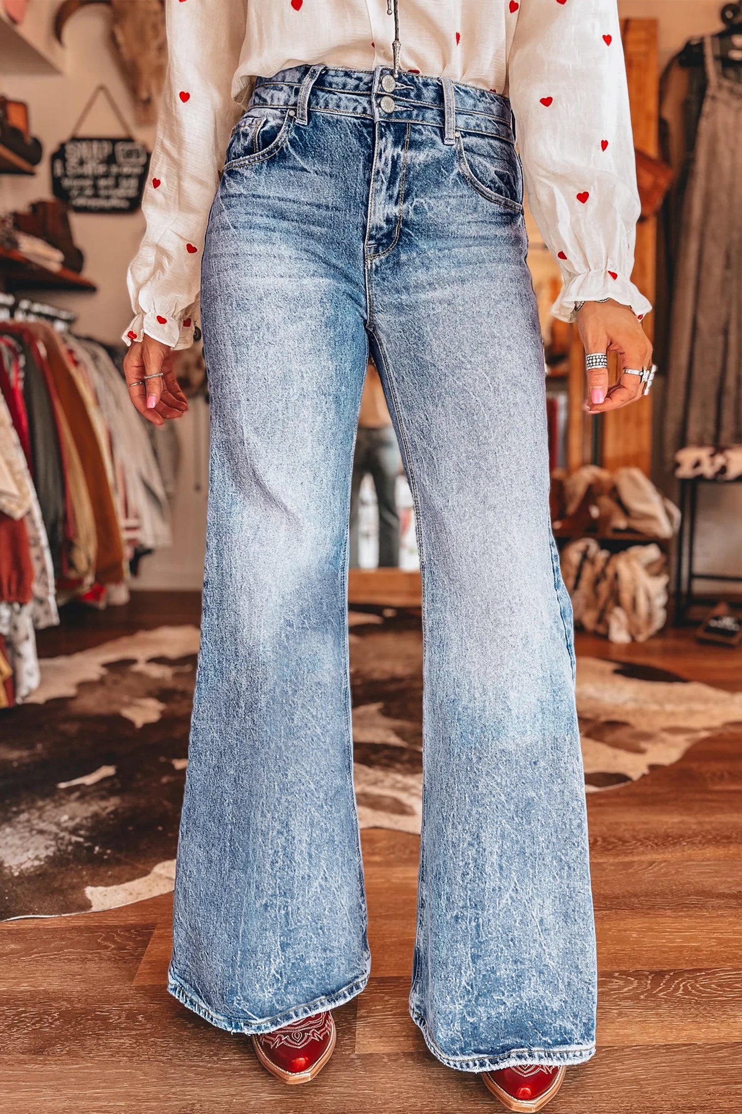 The Blue Ridge Flare Jeans - for Women