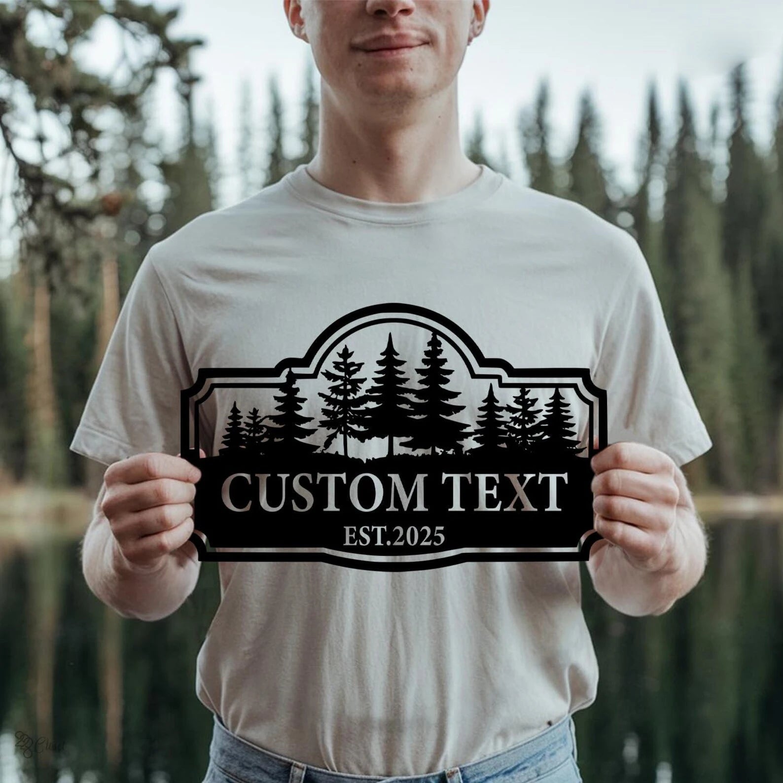 Personalized Cabin Metal Sign