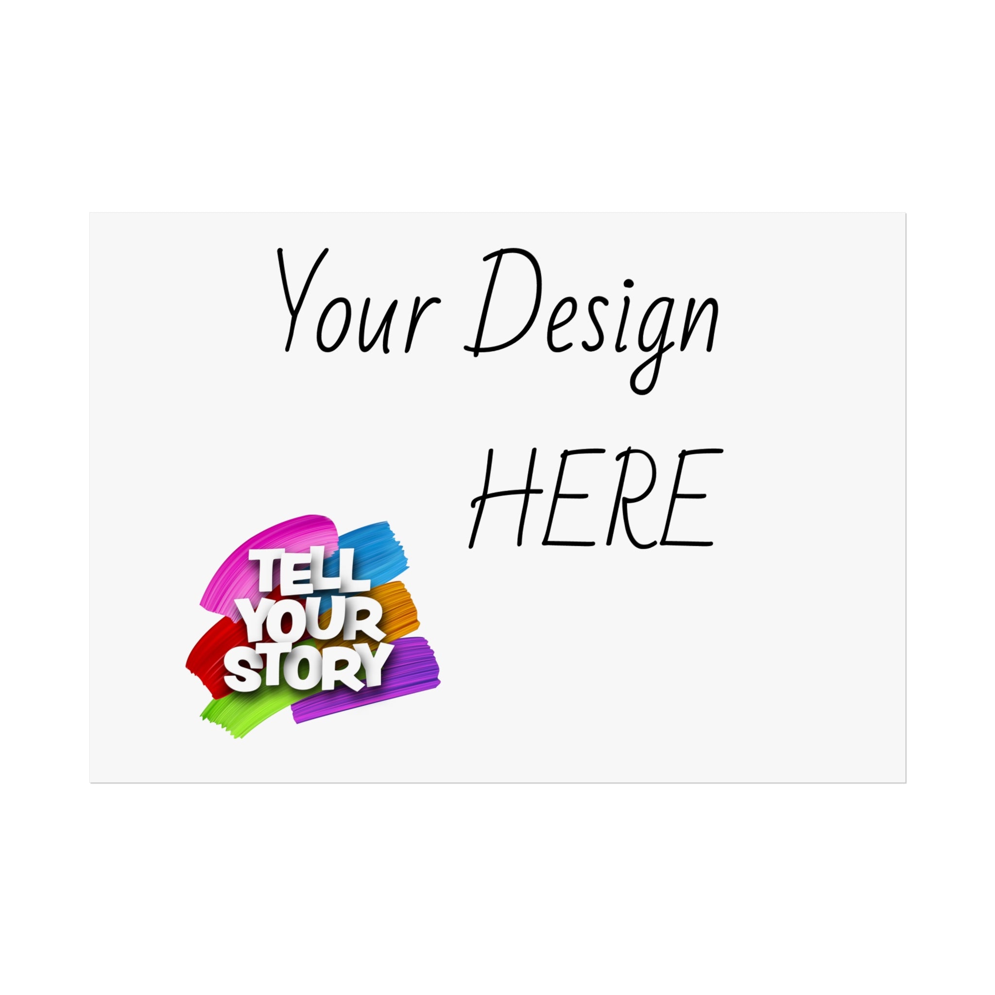 Fine Art Poster — Custom Vertical "Your Design Here" Wall Art (Tell Your Story)