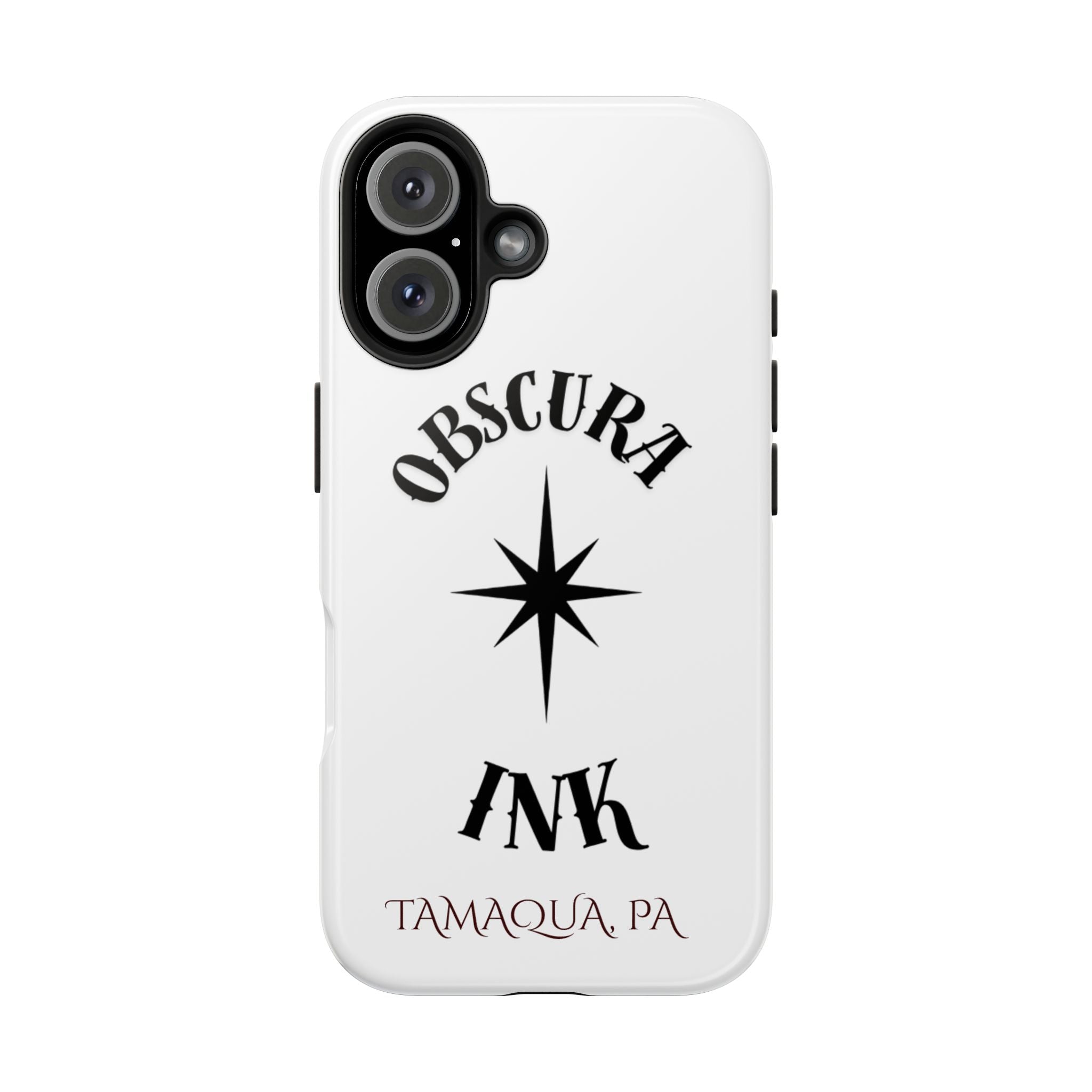 Tough Phone Case — Obscura Ink Compass Design (Tamaqua, PA)