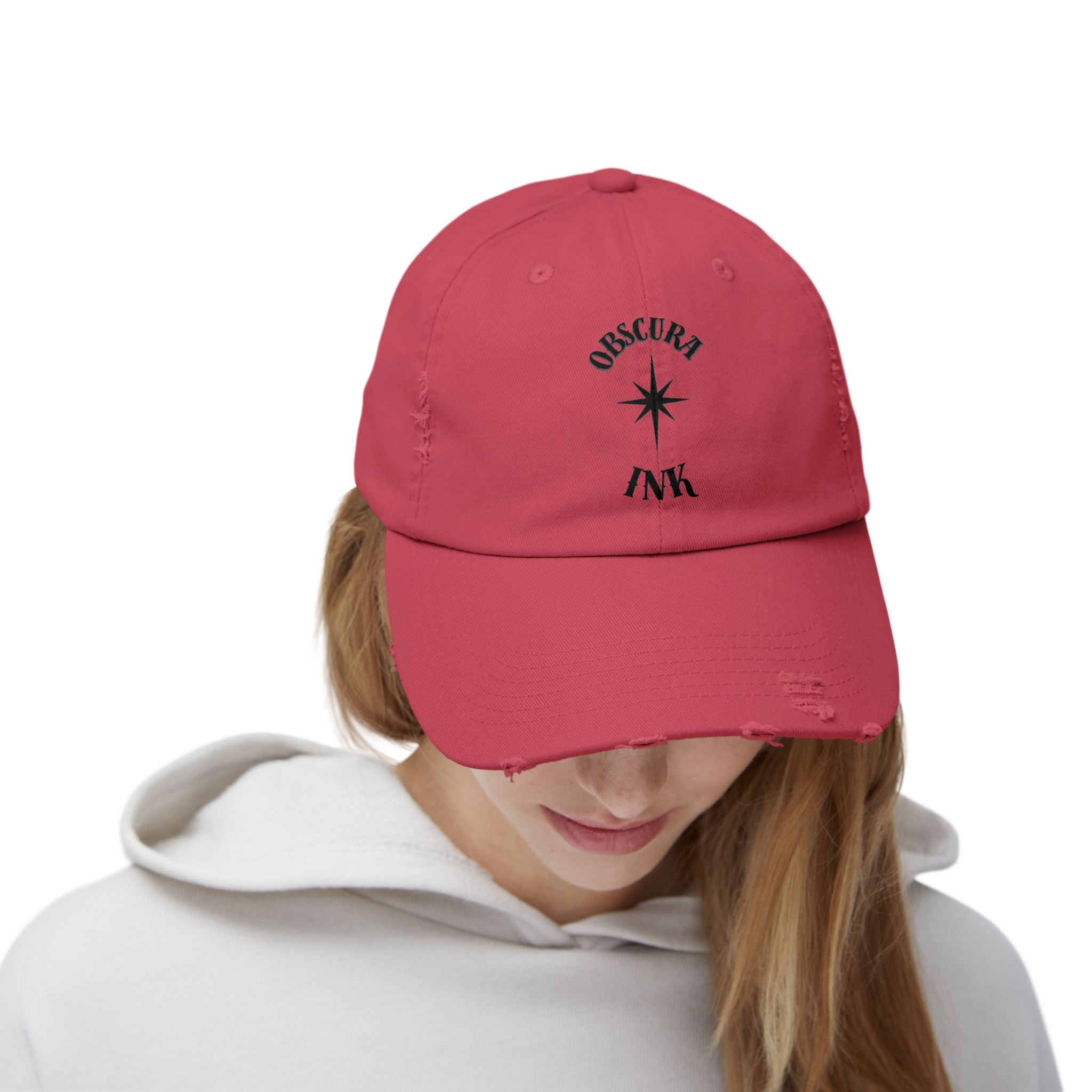 Obscura Ink LOGO ~ Distressed Baseball Cap