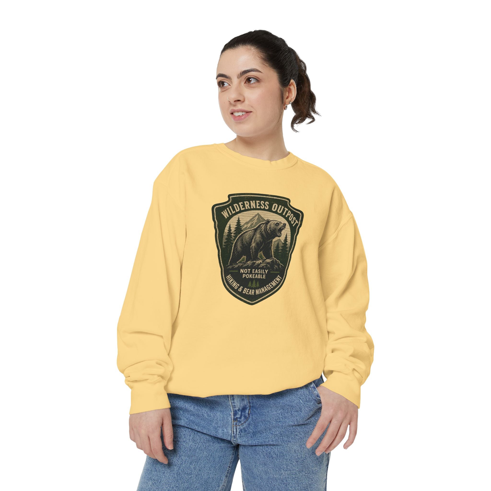 Wilderness Outfitters Bear Patch Sweatshirt — Outdoor Camping Crewneck