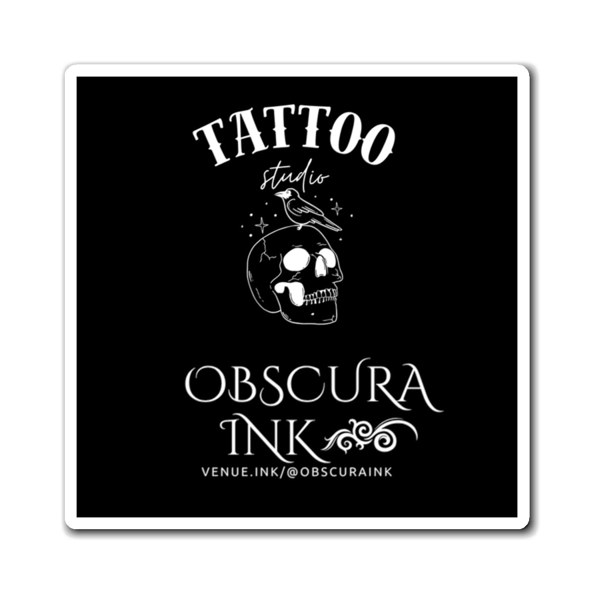 Obscura Ink Promotional Refrigerator Sticker