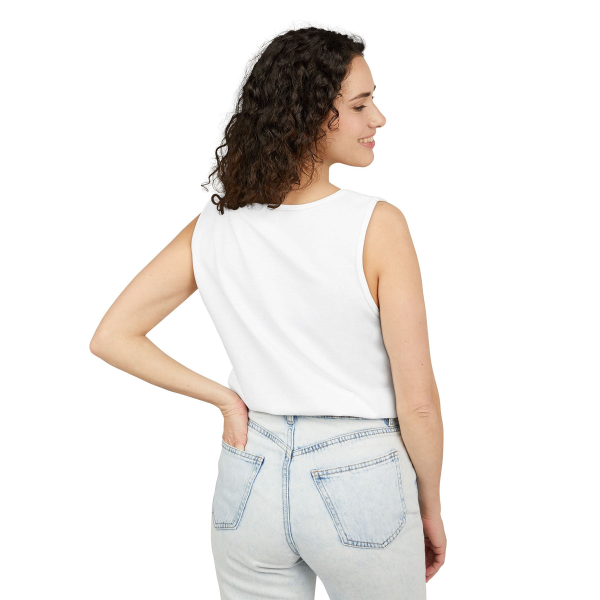 Mossy Clover Mountain Tank Top — Outdoor Nature Graphic Tank