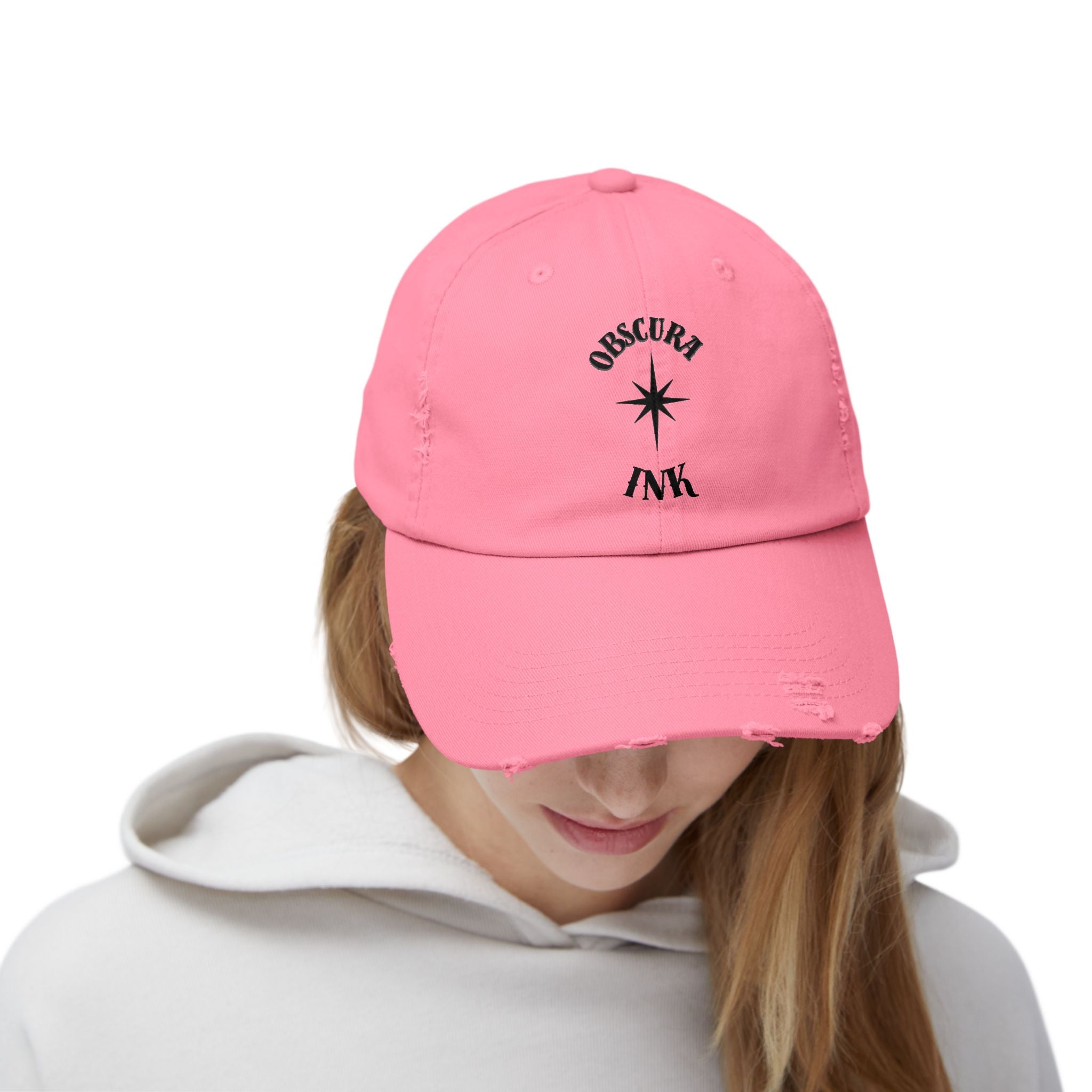 Obscura Ink LOGO ~ Distressed Baseball Cap